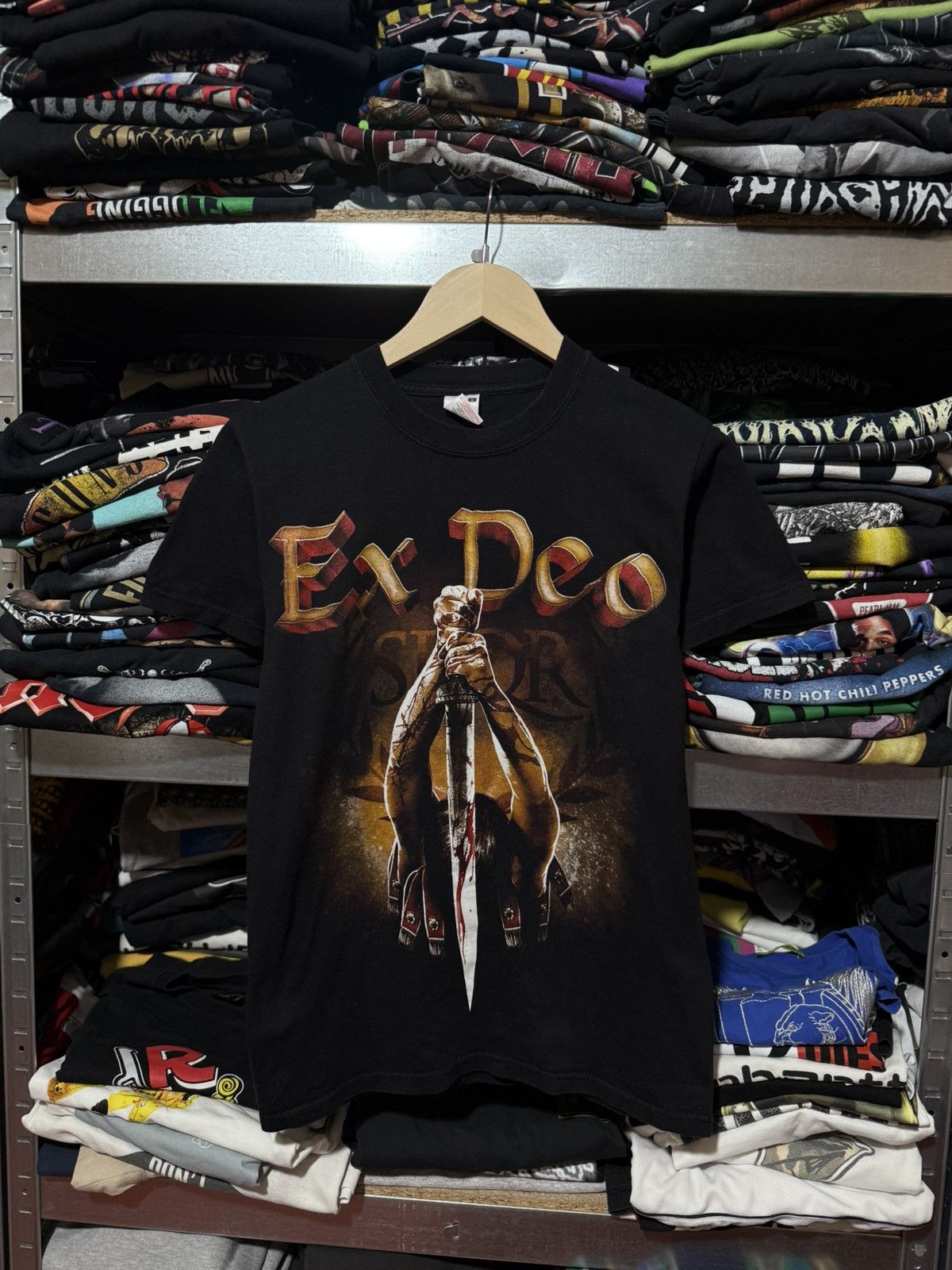 Band Tees Vintage 2012 Ex Deo I, Caligvla Rock Band Retro T-Shirt Size US XS / EU 42 / 0 - 1 Thumbnail