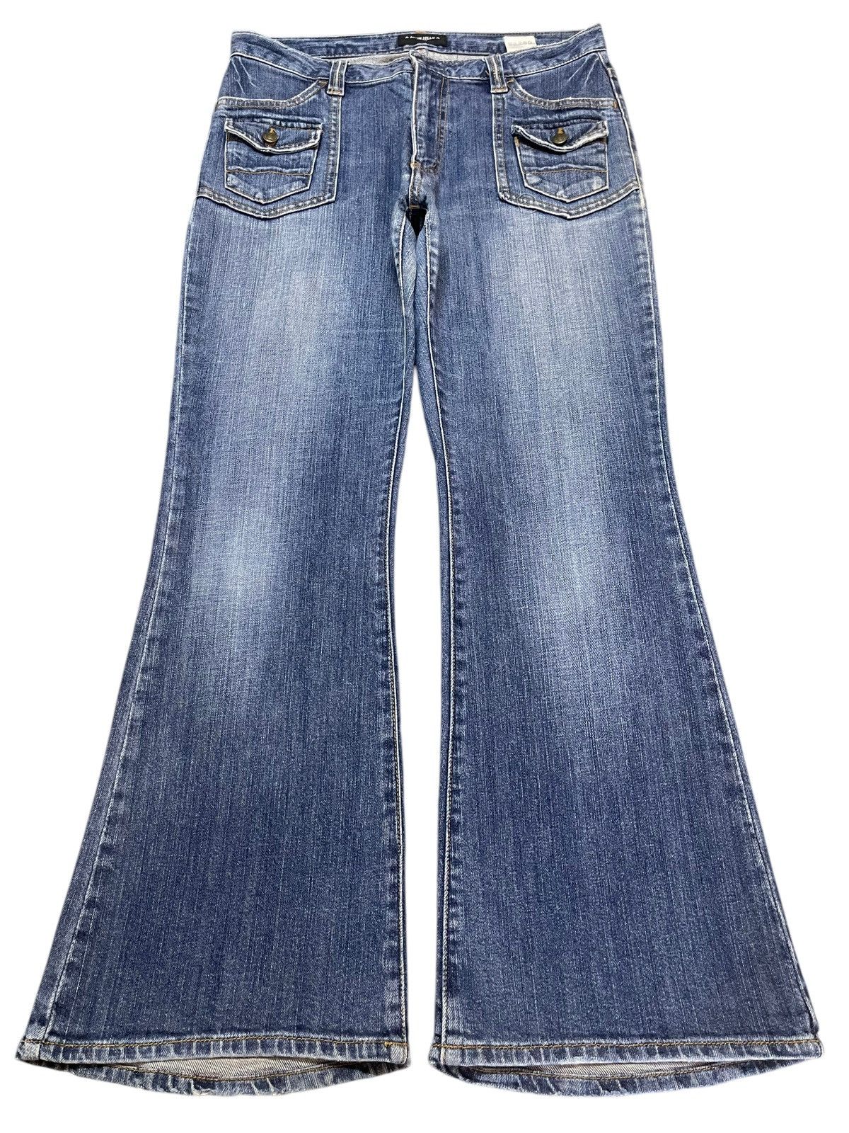 Hypebeast Vintage Japanese Brand Bush Pants Faded Wash Wide Leg Jeans Size US 30 / EU 46 - 1 Thumbnail