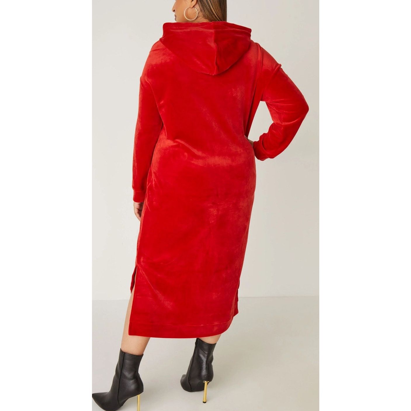 Other PLUS Size 22/24 3X | Women’s Hooded Velour Dress Loungewear Size 3XL / US 20-22 - 2 Thumbnail