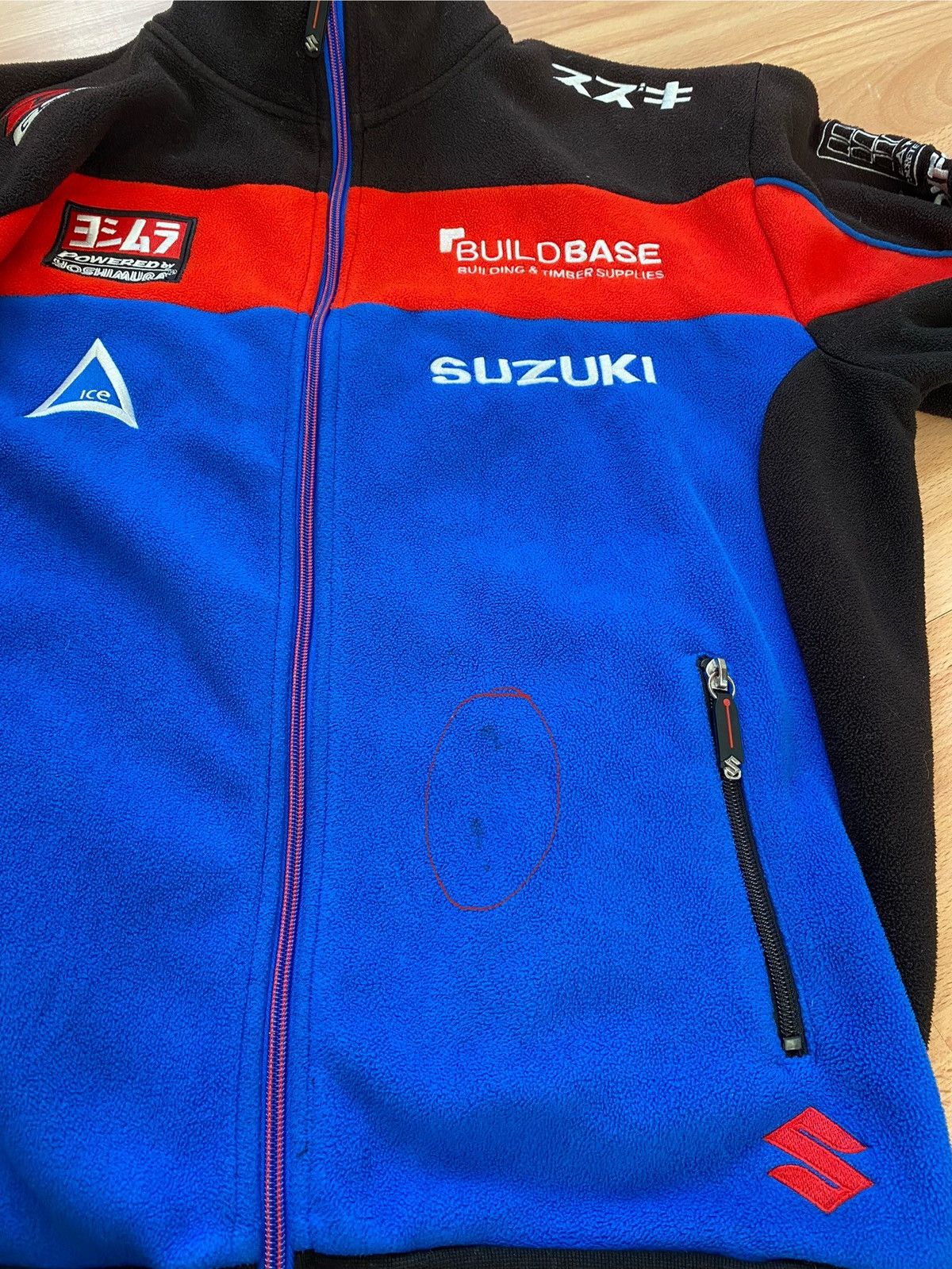 Vintage SUZUKI TEAM GSX R MOTUL RACINGFLEECE JACKET Size US M / EU 48-50 / 2 - 4 Thumbnail