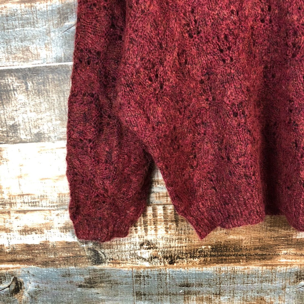 Homespun Knitwear × Japanese Brand Japanese Brand vintage Red Knitwear #A2245 Size M / US 6-8 / IT 42-44 - 7 Thumbnail