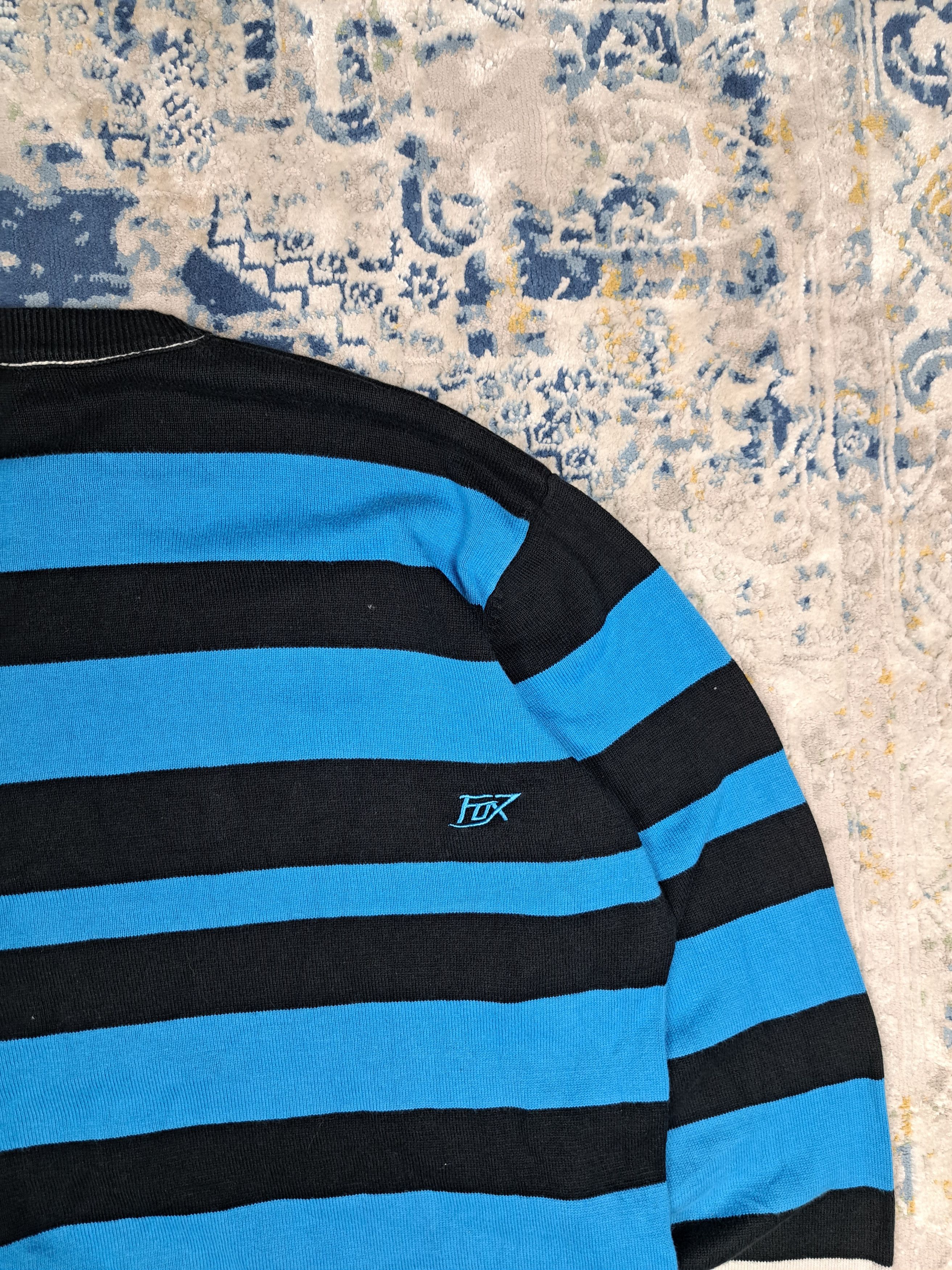 Fox Racing Fox Racing y2k Striped Sweater Streetwear Moto Rare Size US XL / EU 56 / 4 - 5 Thumbnail