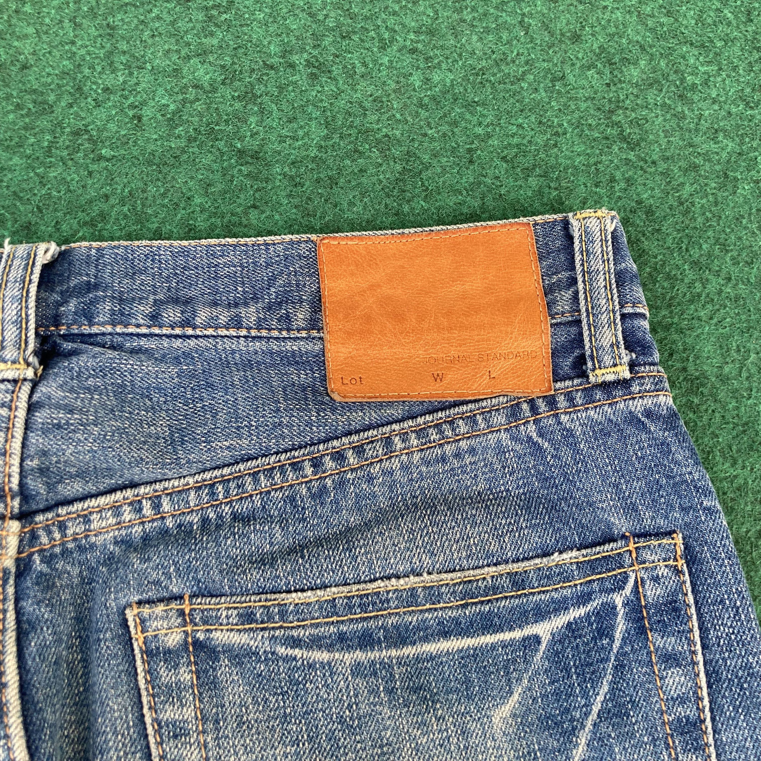 Journal Standard 30x30 Vtg Journal Standard Selvedge Faded Denim Blue Jeans Size US 30 / EU 46 - 15 Thumbnail