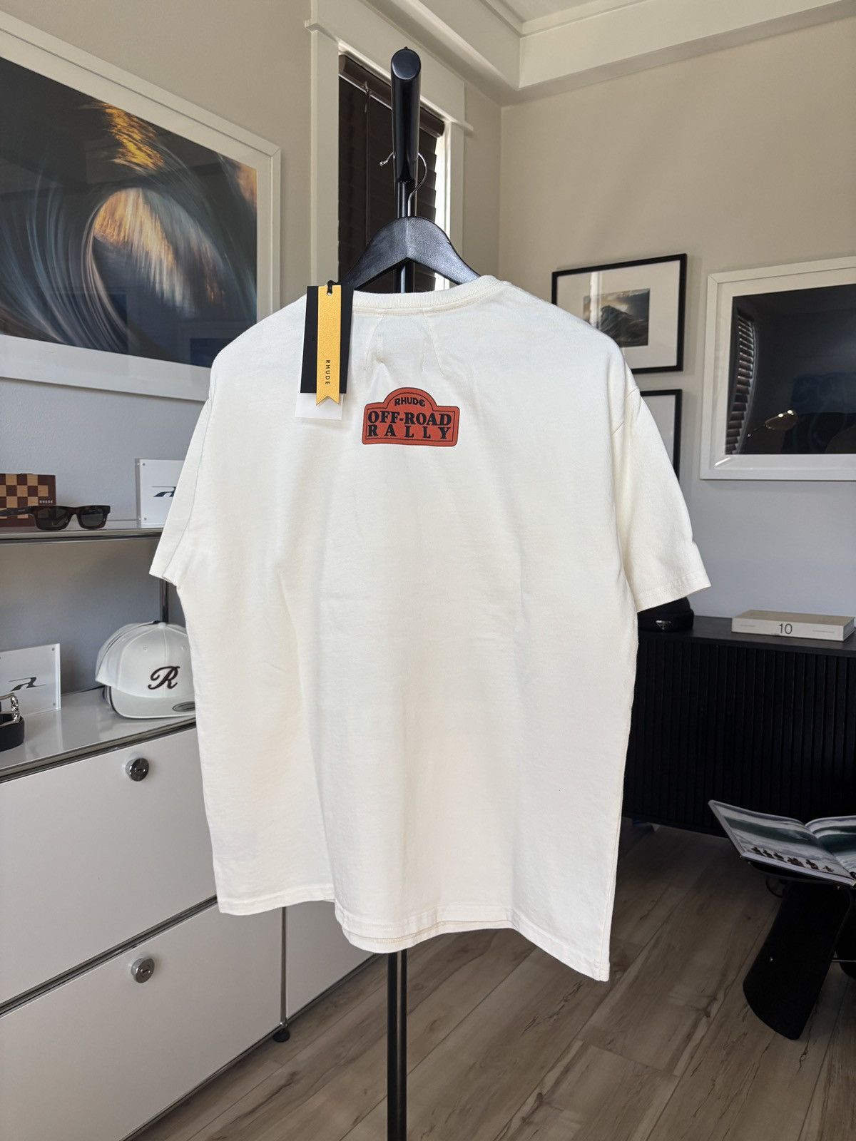 Rhude RHUDE | HILLS RALLY LOGO RACING TEE Size US XL / EU 56 / 4 - 5 Thumbnail