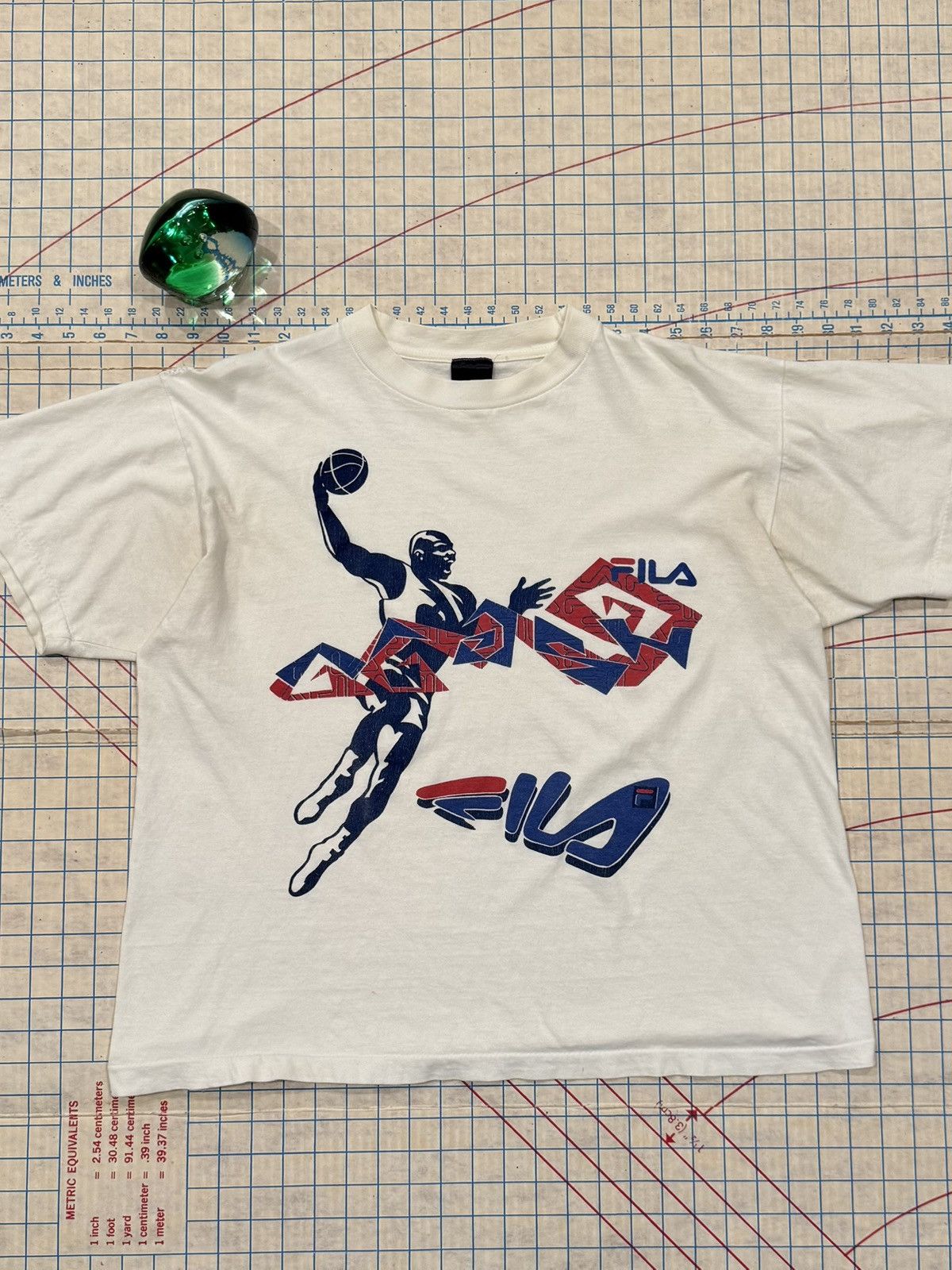 Fila Vintage Fila Basketball Grant Hill Graphic Tee Fits Boxy Lrg Size US L / EU 52-54 / 3 - 1 Thumbnail