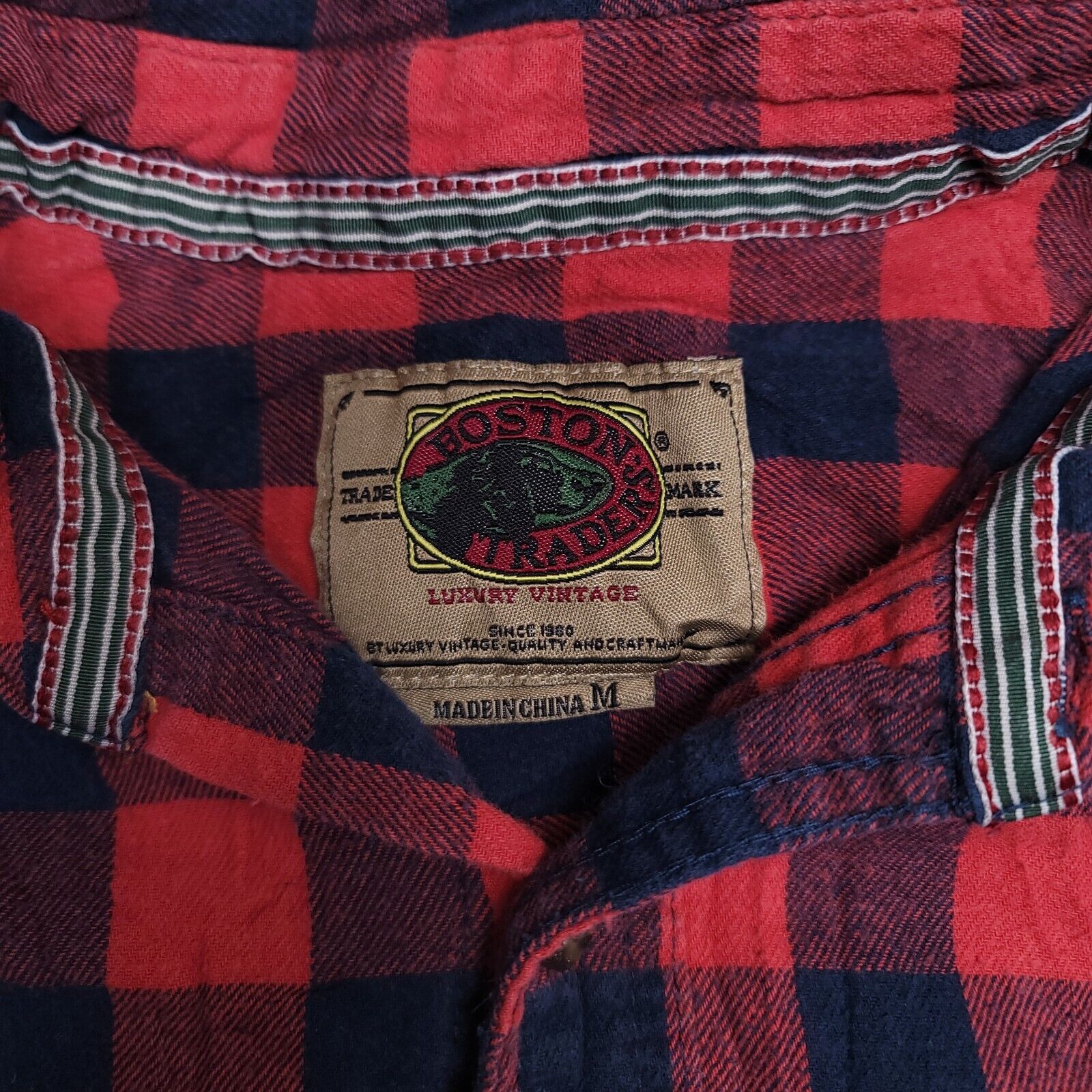 Boston Traders Boston Traders Buffalo Check Flannel Shirt Mens Size M Red Size US M / EU 48-50 / 2 - 3 Thumbnail