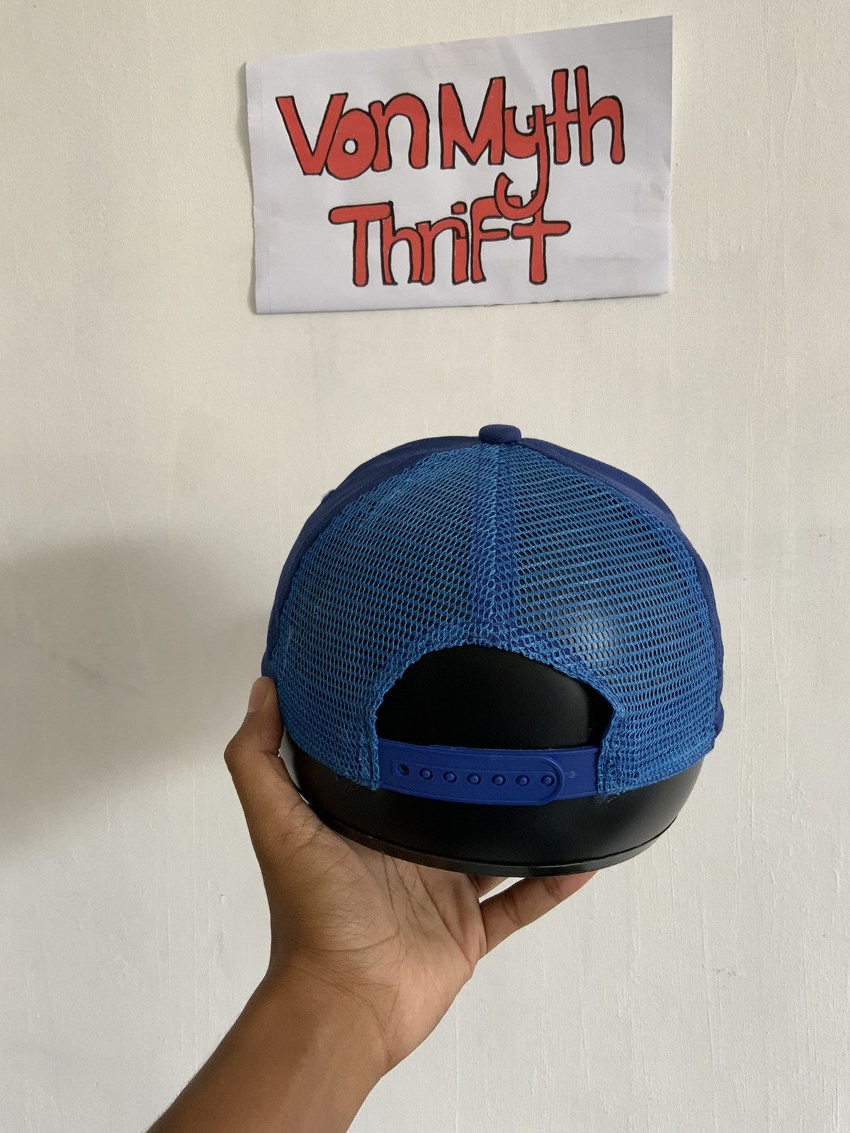 Japanese Brand Sakai Panda Indigo Mizuno Japan Trucker Hat Size ONE SIZE - 3 Thumbnail