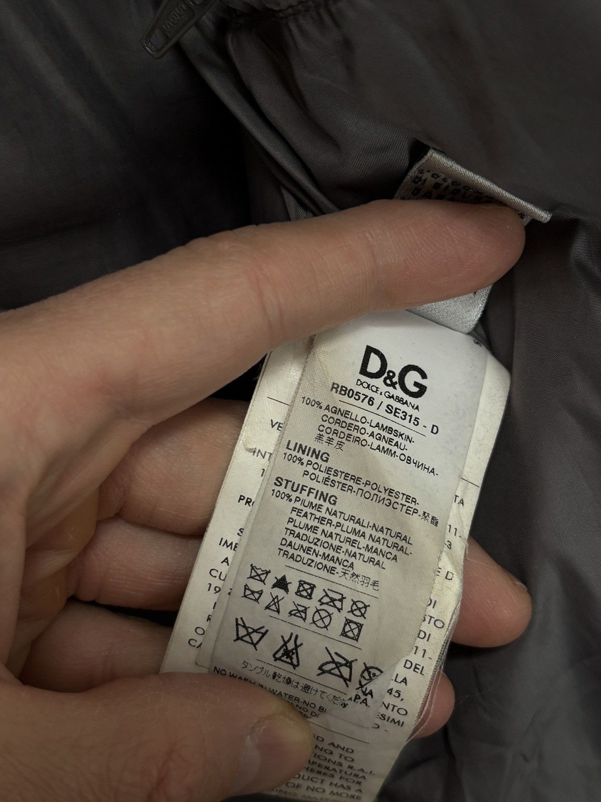 Dolce & Gabbana Dolce & Gabbana Lambskin Leather Down Vintage Jacket Rare Size US L / EU 52-54 / 3 - 14 Thumbnail