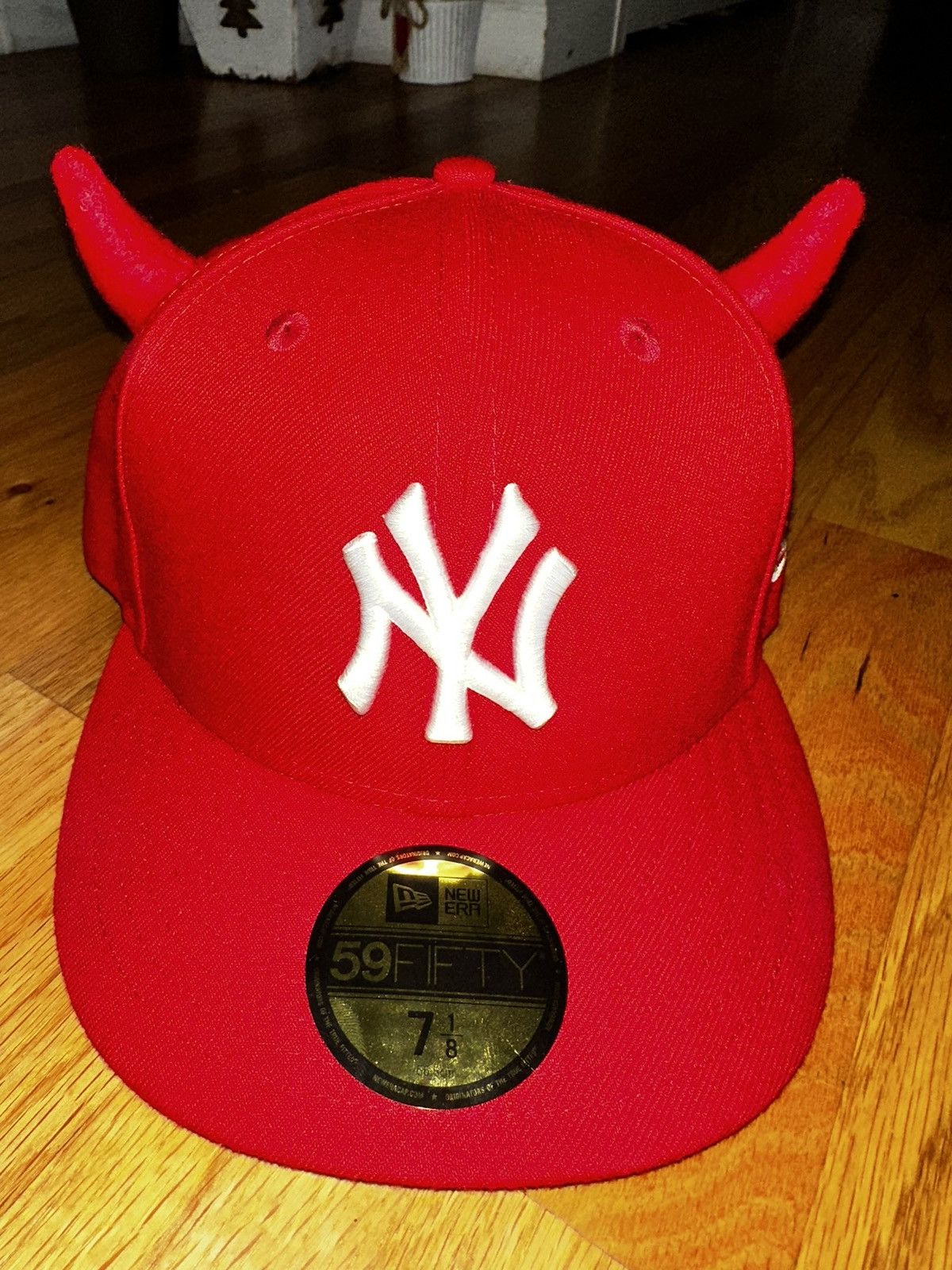 New Era Ryder Studios x New Era Devil Horns Fitted Hat Grailed