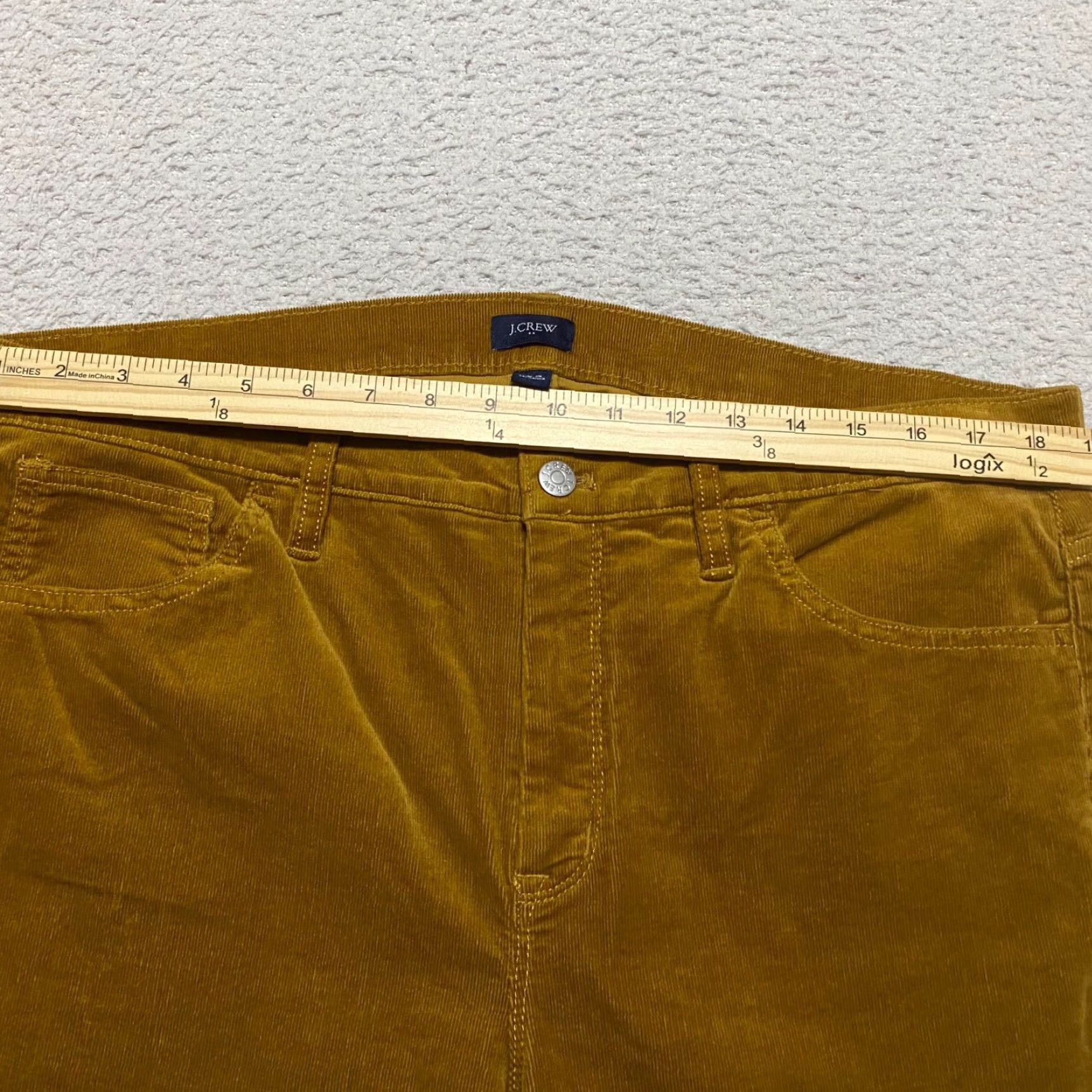 J.Crew VINTAGE J. CREW Pants Chino 33 Brown Corduroy Tapered Leg High Rise 5-Pocket Mens Regular Inseam 27 in Spring Fall Winter Men’s Style: Casual/Travel Size 25" / US 0 / IT 36 - 5 Thumbnail