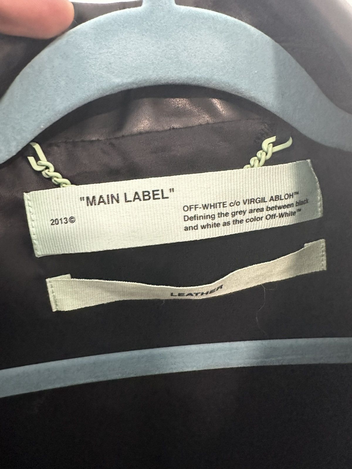 Off-White OFF WHITE LEATHER JACKET Size US S / EU 44-46 / 1 - 8 Thumbnail