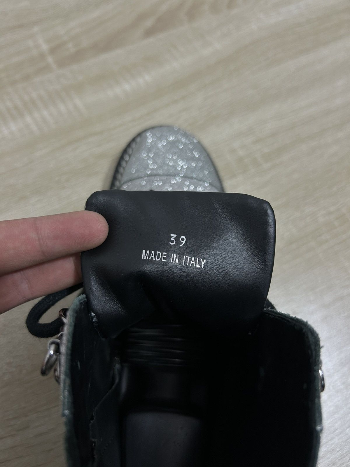 Balmain Balmain Silver Glitter Chain Combat Boots Size US 9 / IT 39 - 14 Thumbnail