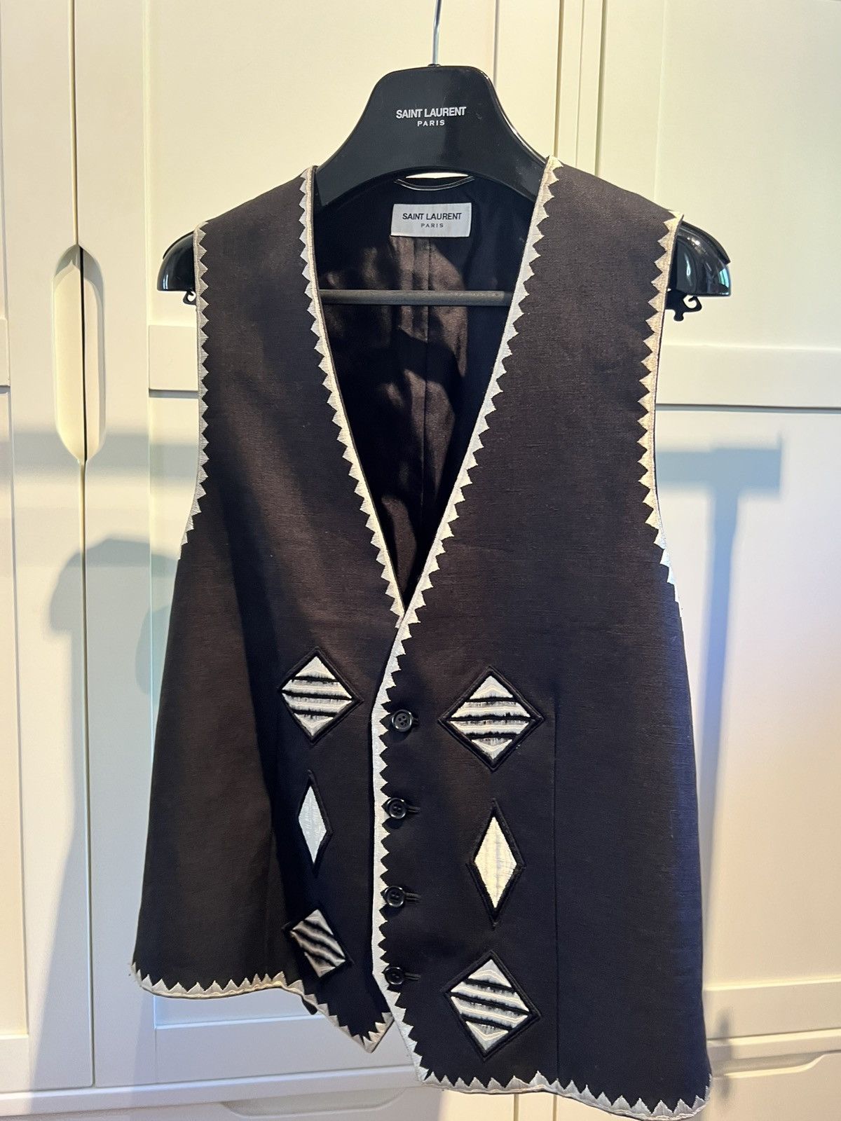 Saint Laurent Paris Saint laurent paris vest Size 50L - 2 Thumbnail