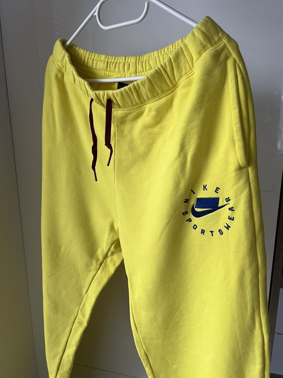 Nike ‼️Nike Sportswear NSW 253 Yellow Cotton Joggers‼️ Size US 32 / EU 48 - 7 Thumbnail