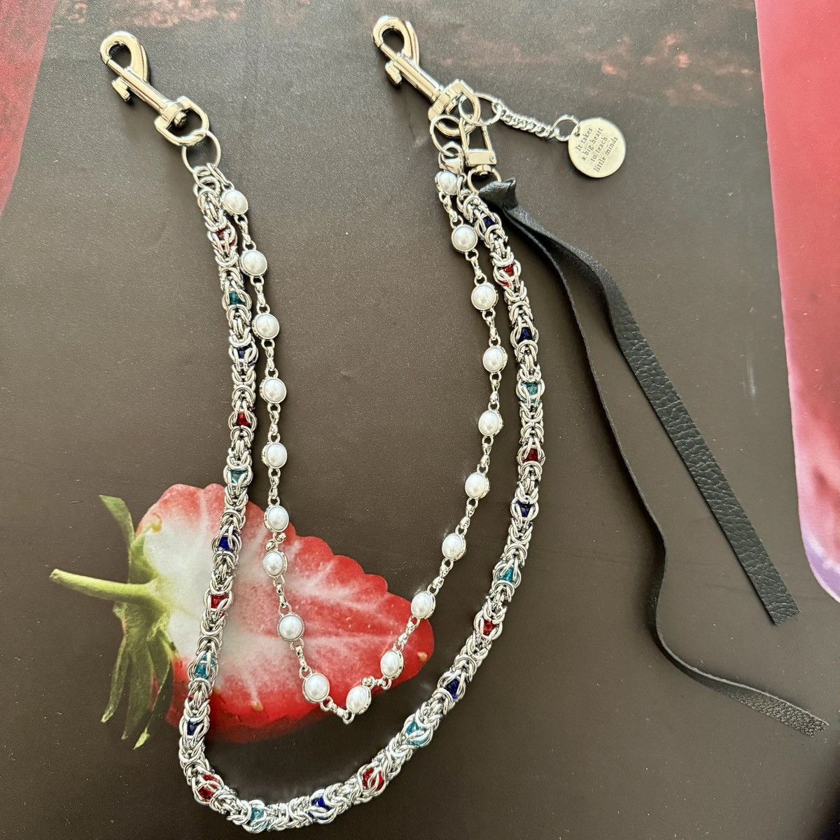 Other silver and pearl wallet chain Size ONE SIZE - 2 Thumbnail