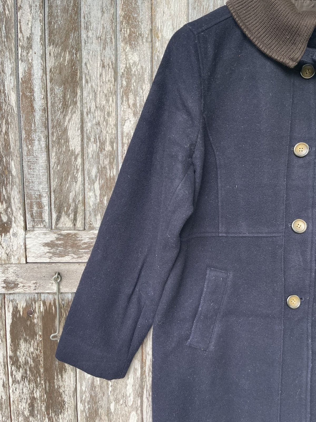 Designer Eastboy Wool Blend Coat with Ribbed Collar Japanese Vintage Size US M / EU 48-50 / 2 - 4 Thumbnail