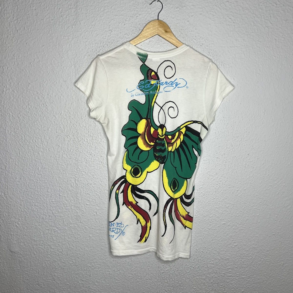 Christian Audigier × Ed Hardy × Vintage Vintage Ed Hardy x Christian Audigier Tshirt Tee Dress Size M / US 6-8 / IT 42-44 - 2 Thumbnail