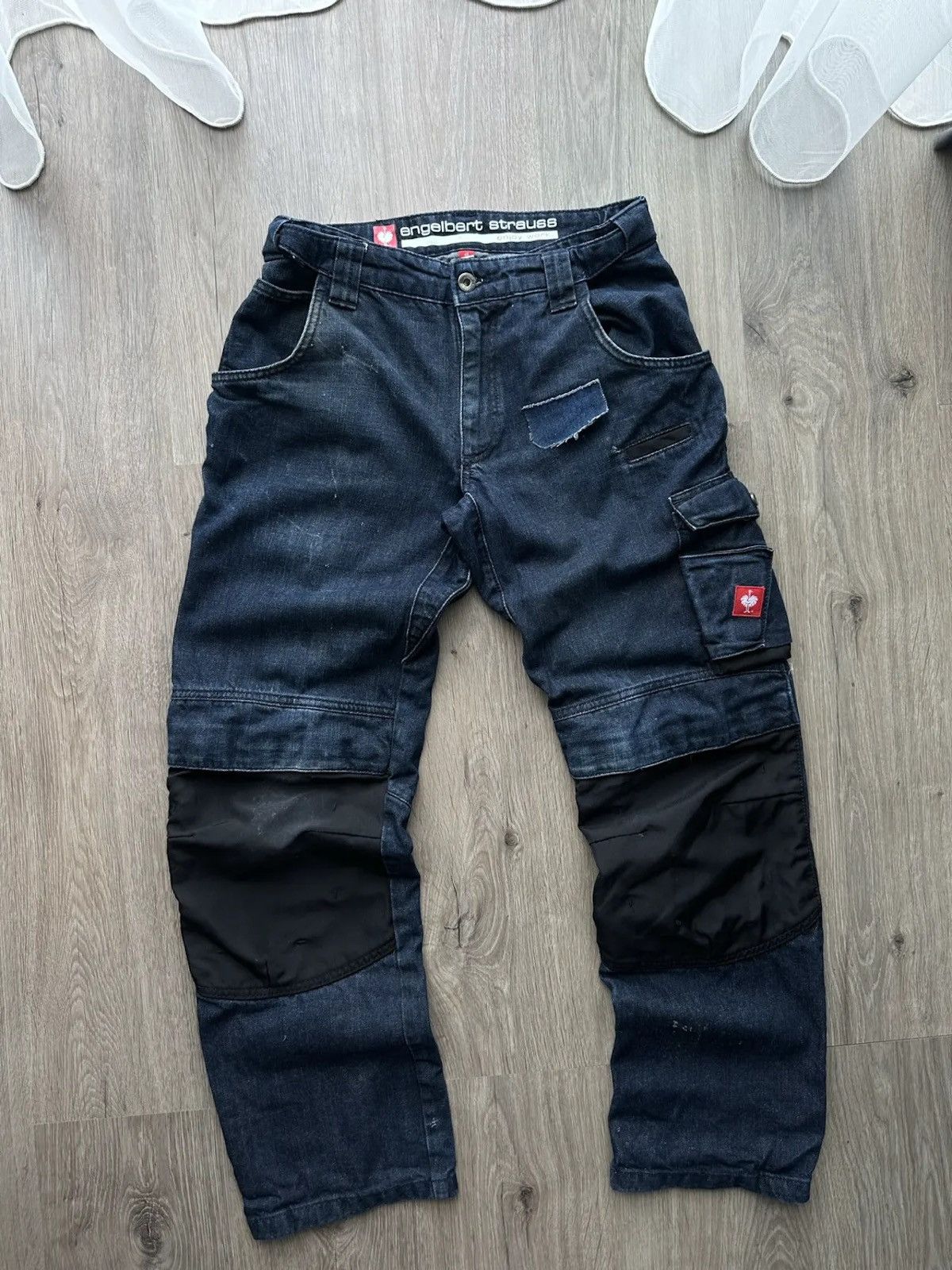 Vintage Engelbert Strauss Workwear Blue Pants