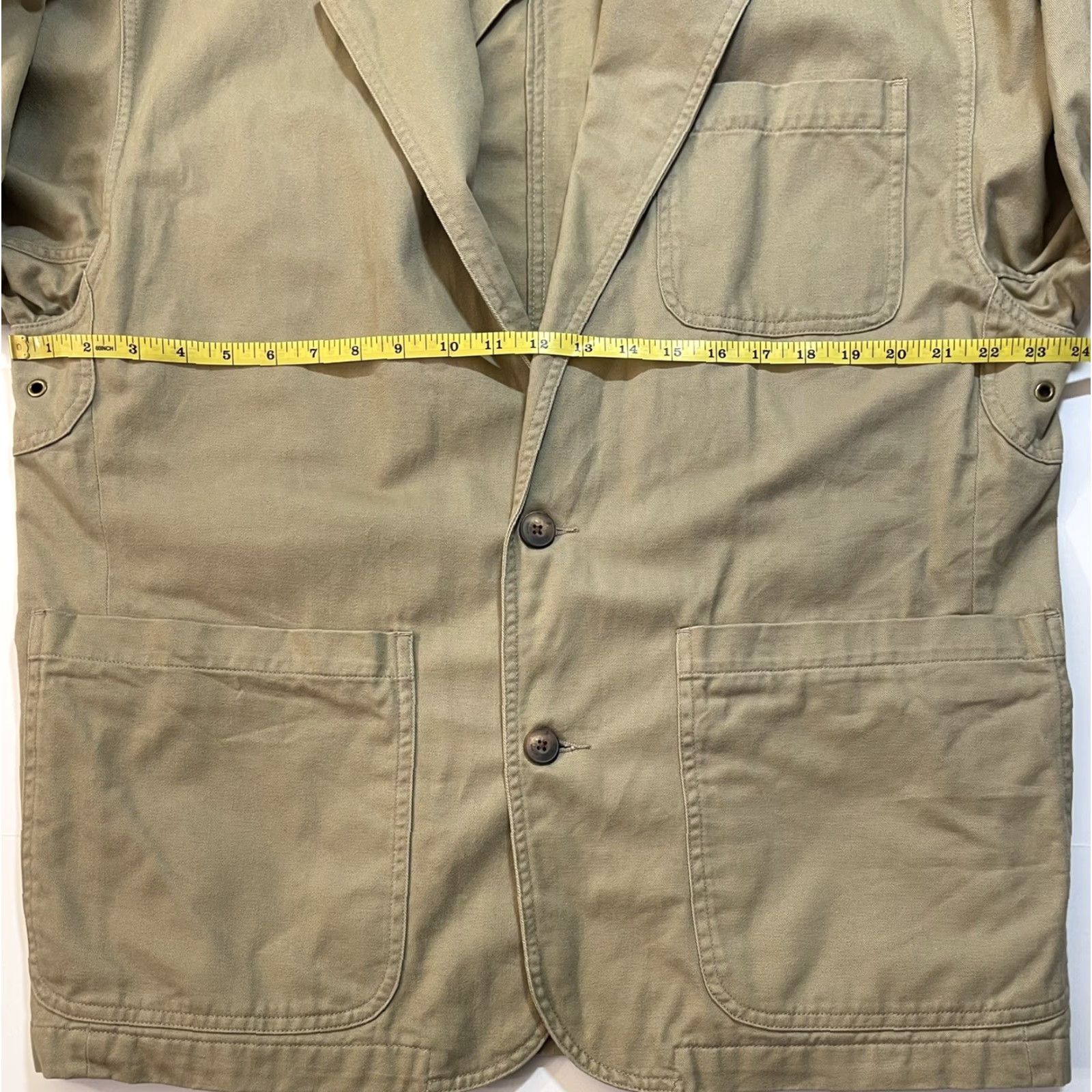 Vintage DULUTH Sport Coat Jacket Twill Brown Khaki Cargo Presentation 48 L Notch Lapel Two-Button Casual Mens Size US L / EU 52-54 / 3 - 5 Thumbnail