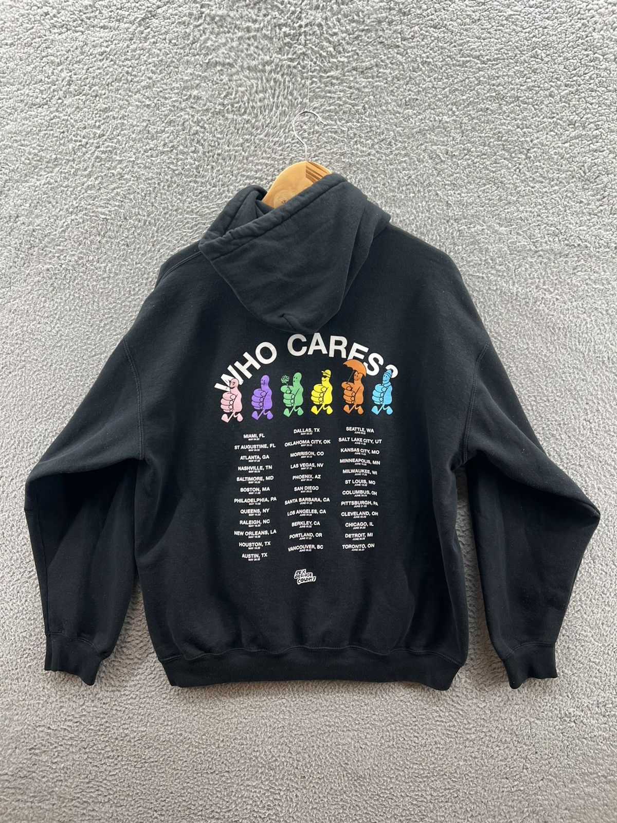 Other Rex Orange County Hoodie Who Cares? Tour Merch Black Size US XL / EU 56 / 4 - 2 Thumbnail