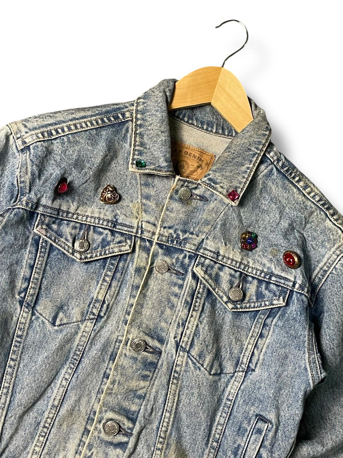 Gap × Vintage VTG Gap Denim Jacket Women (4) Size XS / US 0-2 / IT 36-38 - 4 Thumbnail