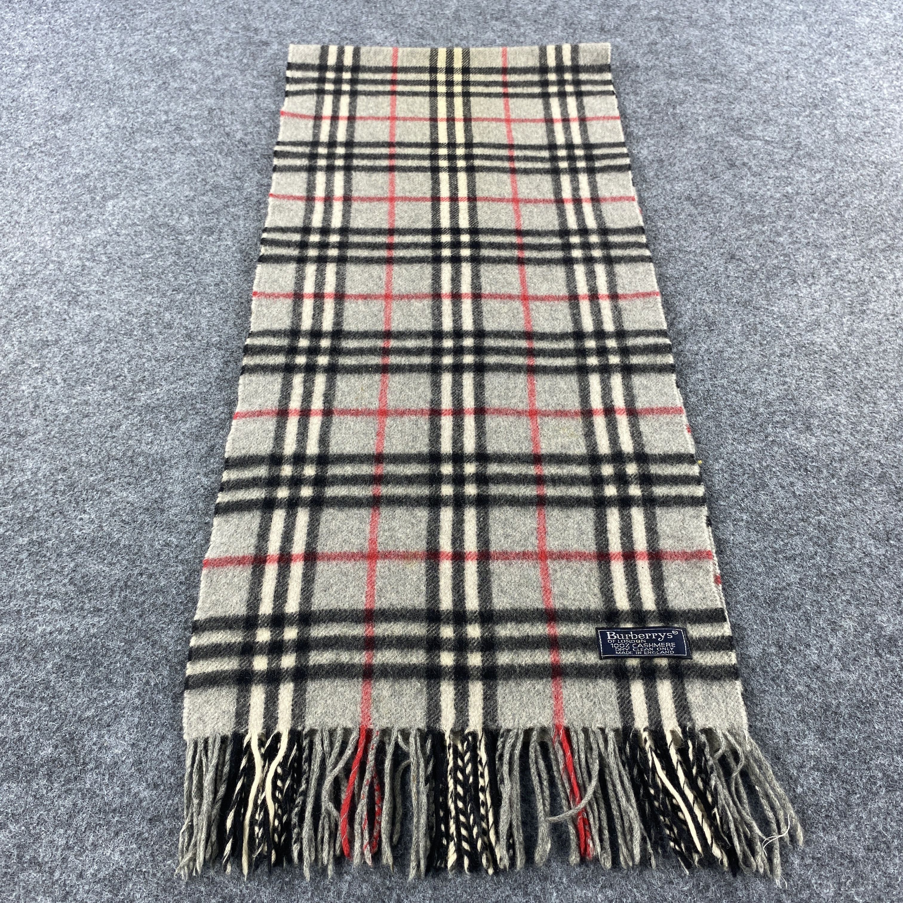 Burberry × Vintage Burberrys Scarf # D477 # Muffler # Neckwear Size ONE SIZE - 1 Thumbnail