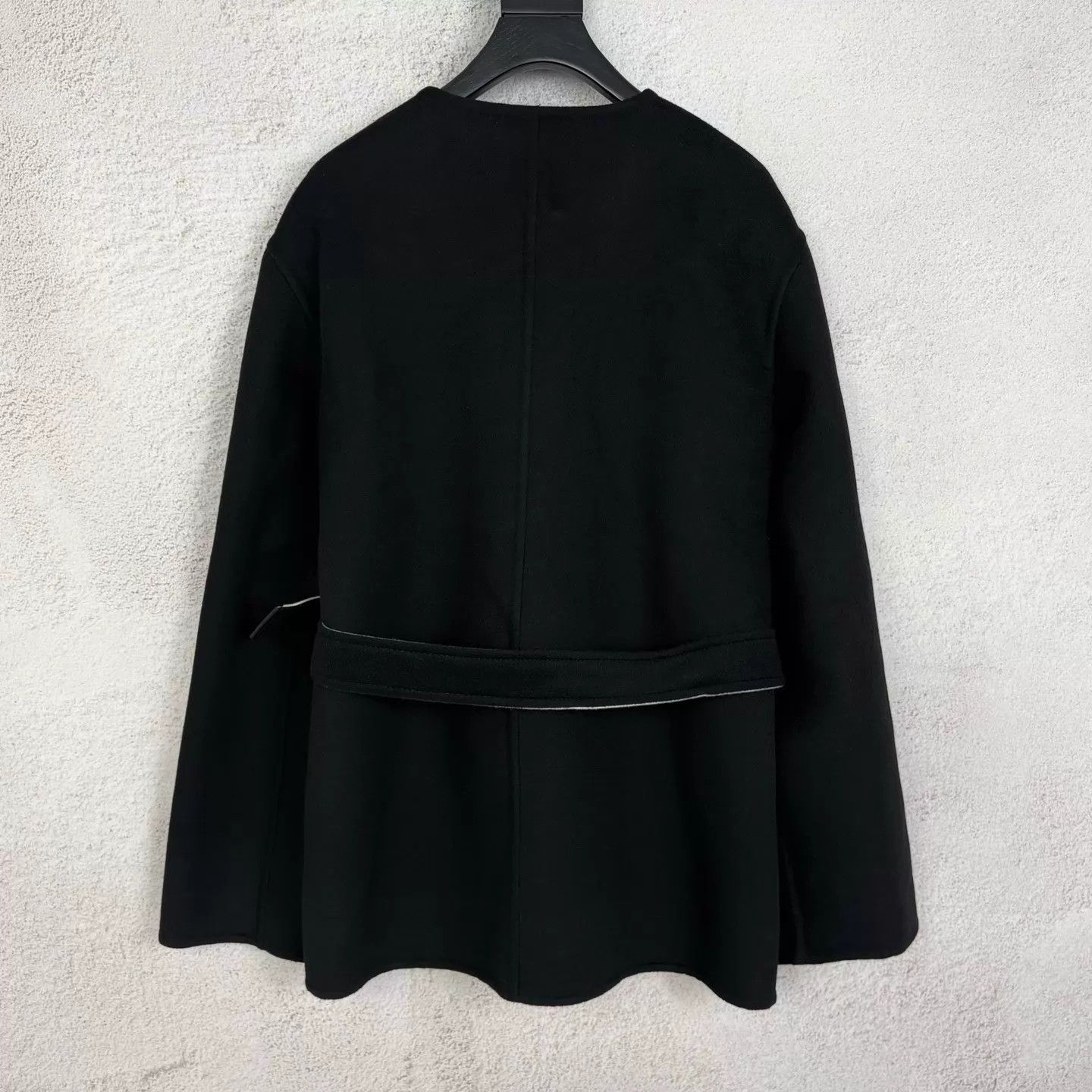 Louis Vuitton LV black gray lining all over logo mid-length jacket size 44 Size L / US 10 / IT 46 - 3 Thumbnail