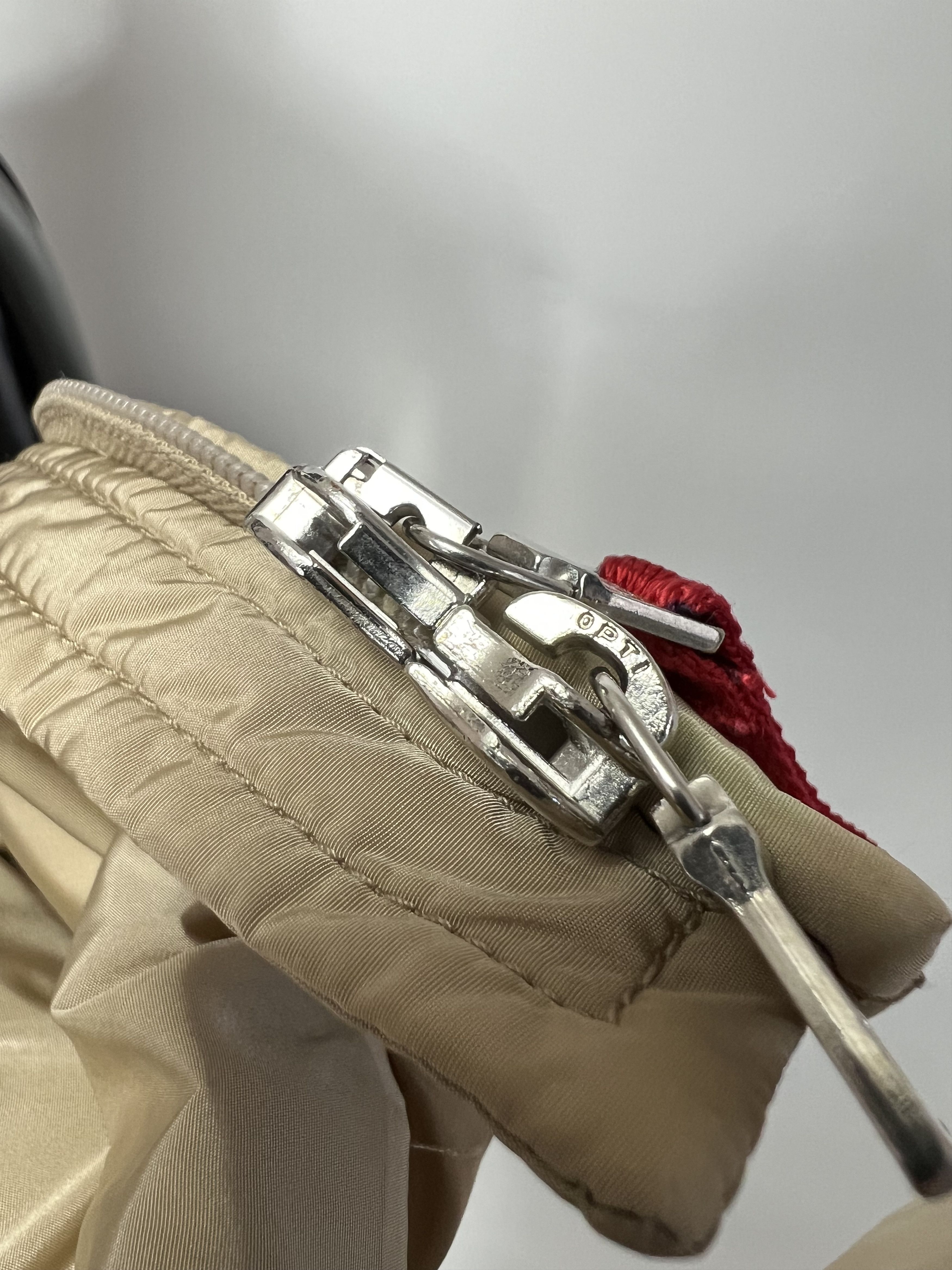 Prada × Vintage Prada Vintage Beige Full Zip Hooded Jacket Size IT46 Size L / US 10 / IT 46 - 7 Thumbnail