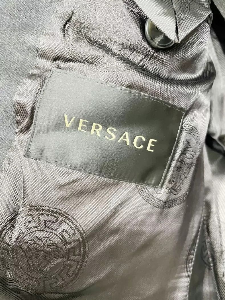 Versace Versace Main line suit black wool and cashmere blend blaze Size US M / EU 48-50 / 2 - 7 Thumbnail