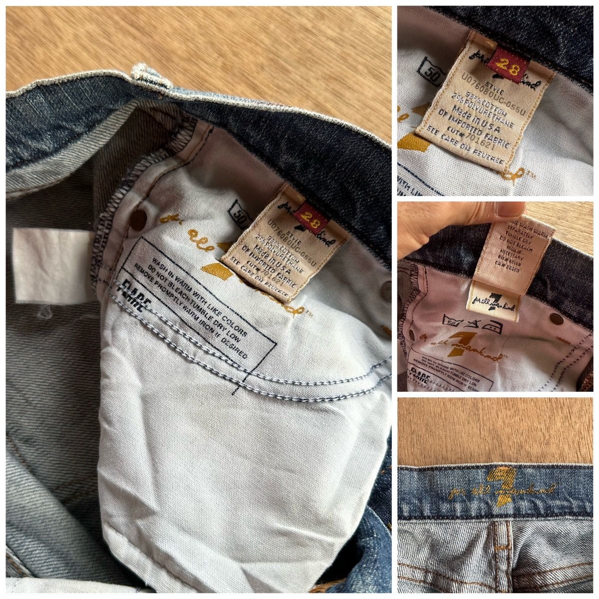 7 For All Mankind W30 L31🔥FLARE/BOOTCUT 7 ALL MANKIND JEANS MADE IN USA PANTS Size US 30 / EU 46 - 16 Thumbnail