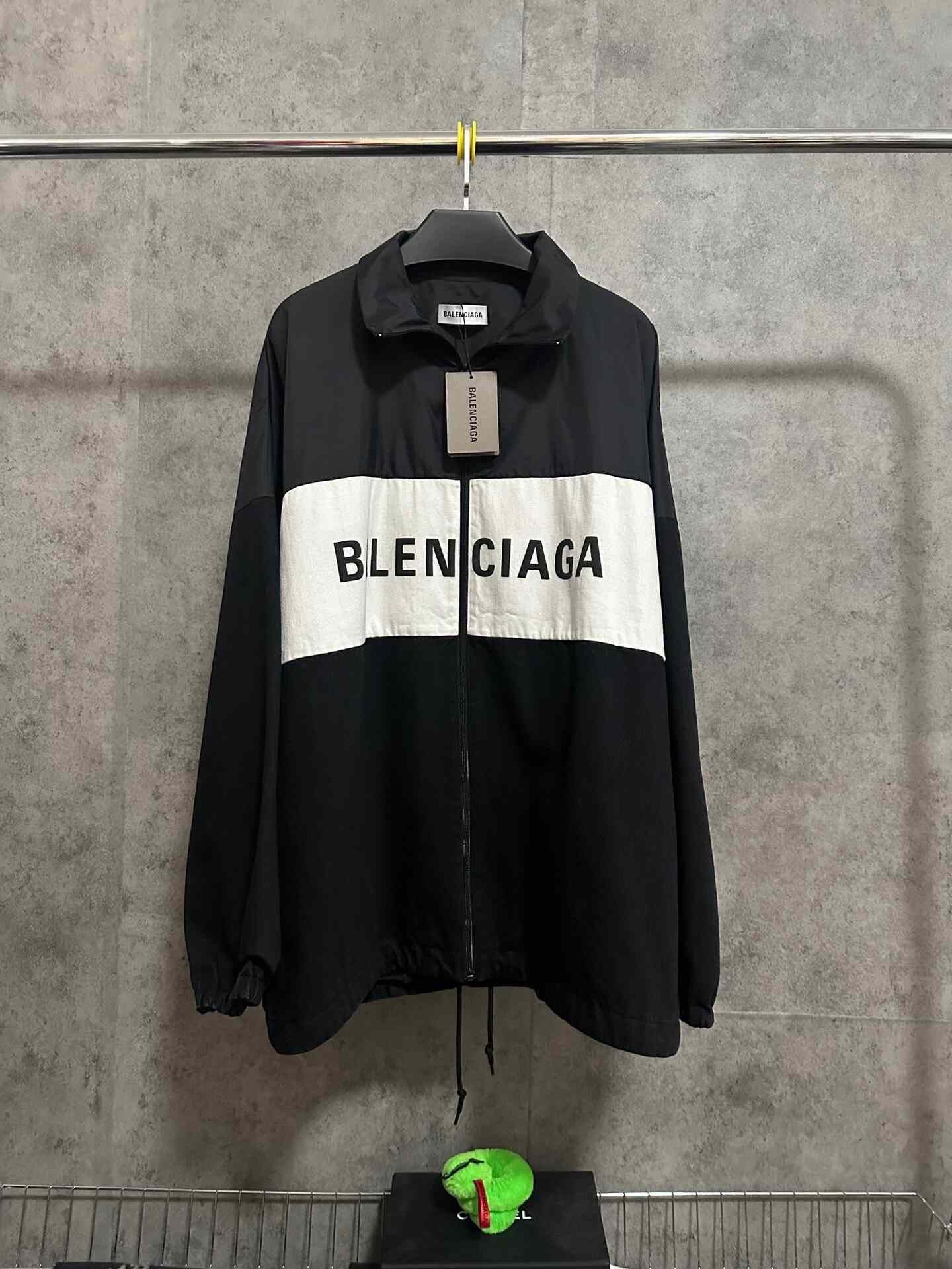 Balenciaga Balenciaga Nylon Denim Logo Black Jacket Size US M / EU 48-50 / 2 - 1 Thumbnail
