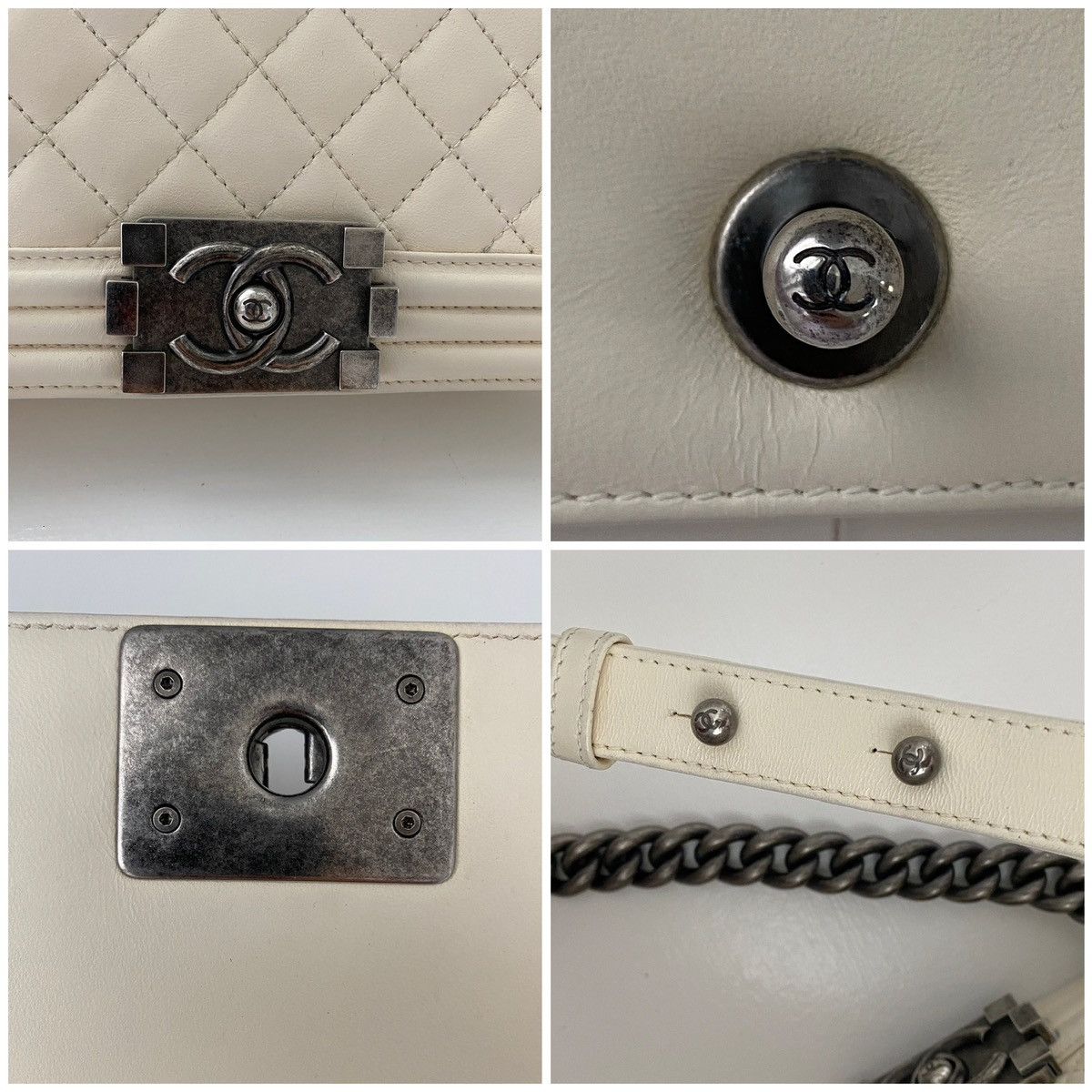 Chanel Authentic Chanel Medium Boy Quilted Bag Size ONE SIZE - 7 Thumbnail