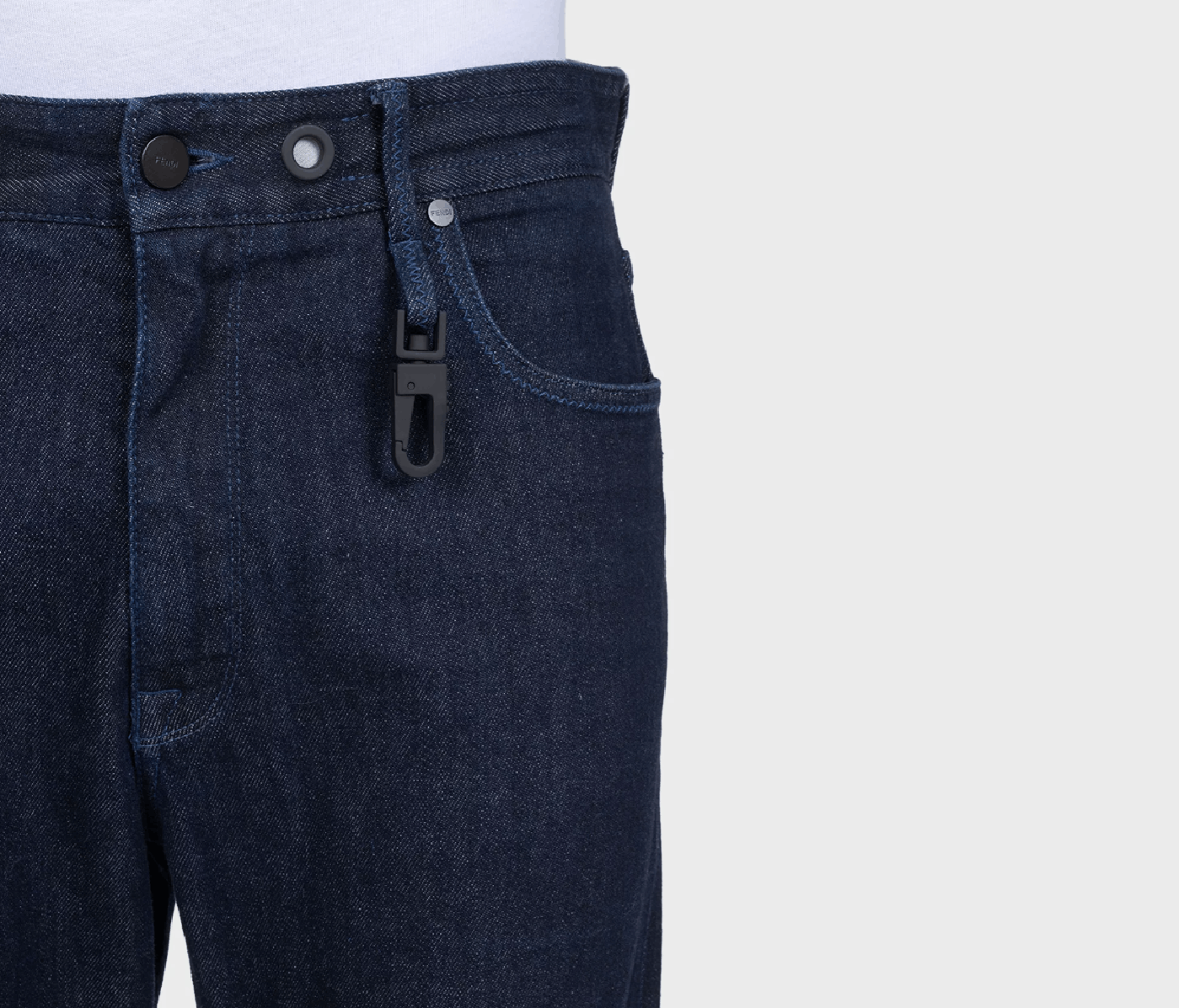 Fendi Fendi Dark Blue Straight Leg Jeans Men W33 Size US 33 - 4 Thumbnail