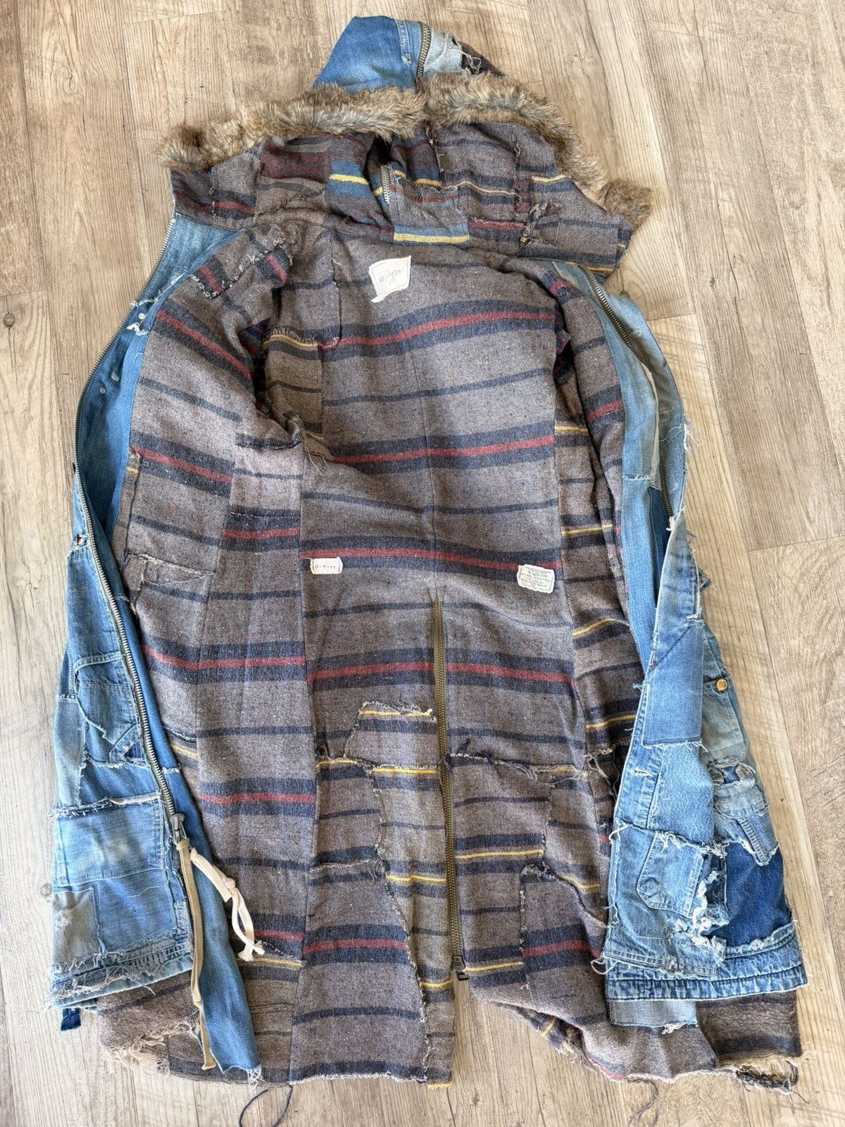 Greg Lauren 🚨The GL GRAIL🚨 FW17 Vintage Denim Parka Size US L / EU 52-54 / 3 - 10 Thumbnail