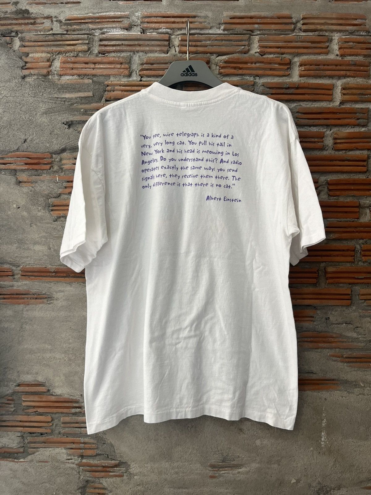 Arts & Science Vintage Albert Einstein CJSW 90.9 Art Cat 90’s Tshirt Size US L / EU 52-54 / 3 - 3 Thumbnail