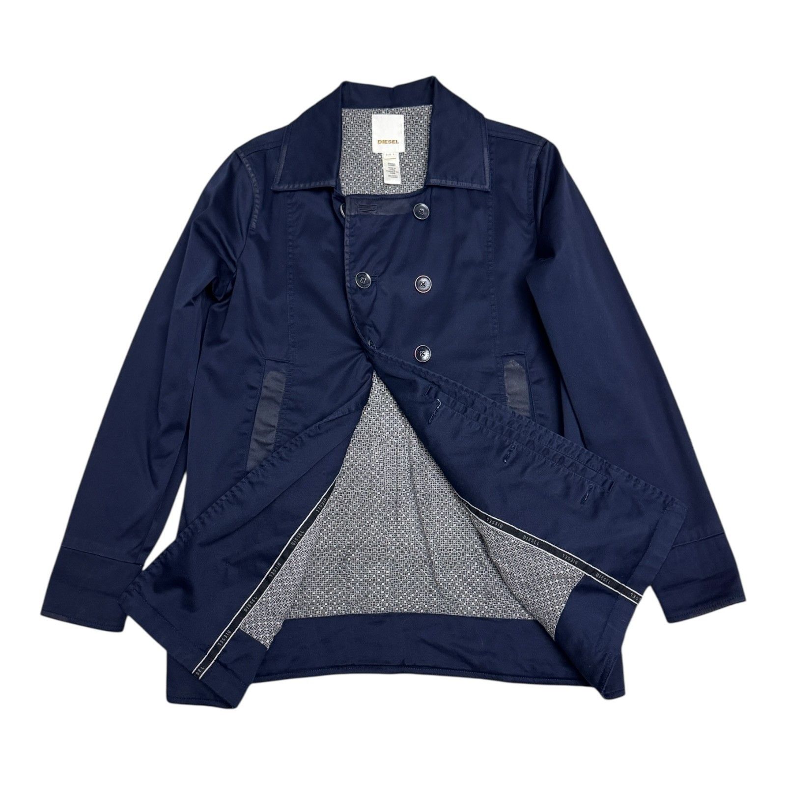 Diesel DIESEL Luxury Designer Cotton Light Trench Jacket Large Size L / US 10 / IT 46 - 3 Thumbnail