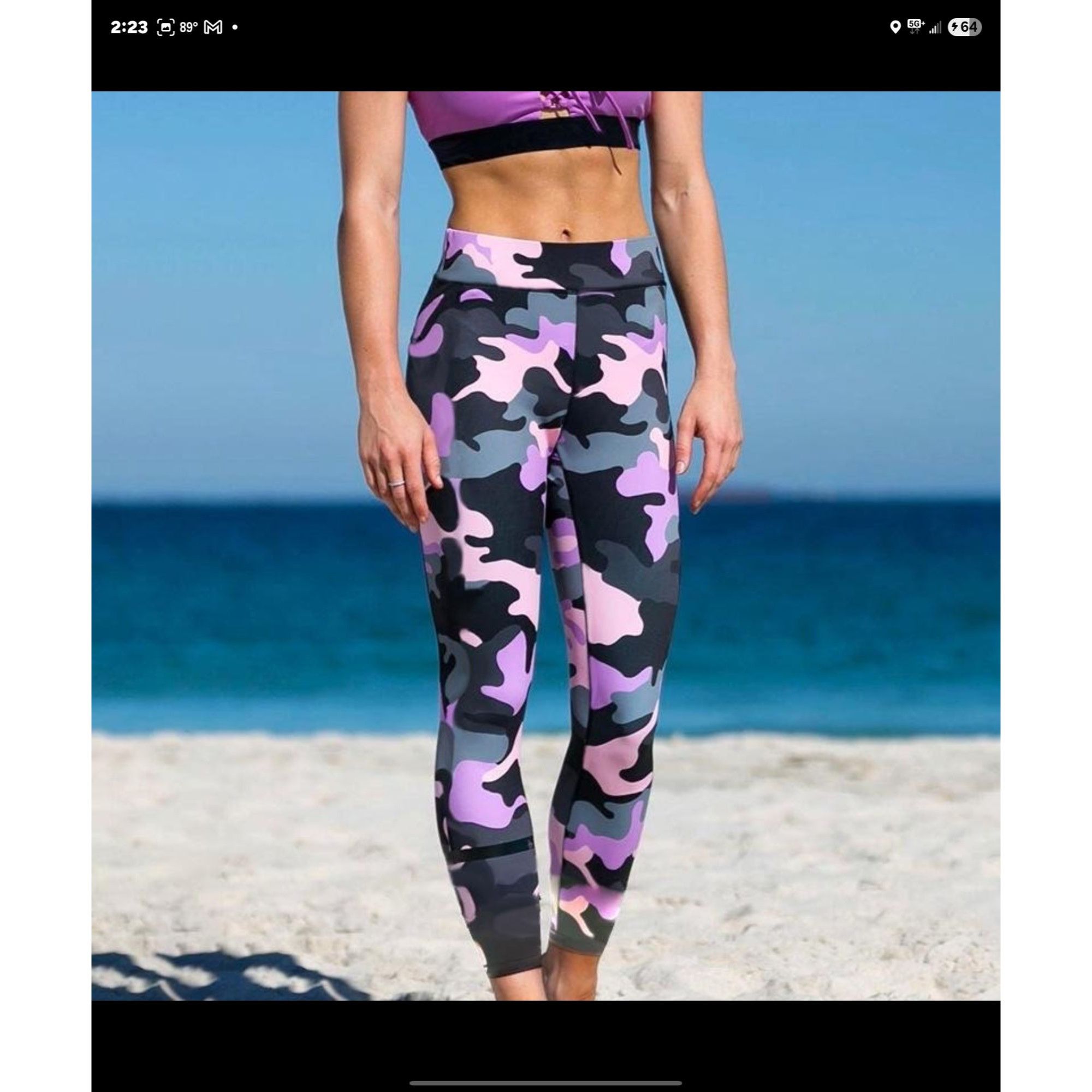 Other Swank Activewear Camo Leggings Women's Size Large Size 34" / US 12 / IT 48 - 1 Thumbnail