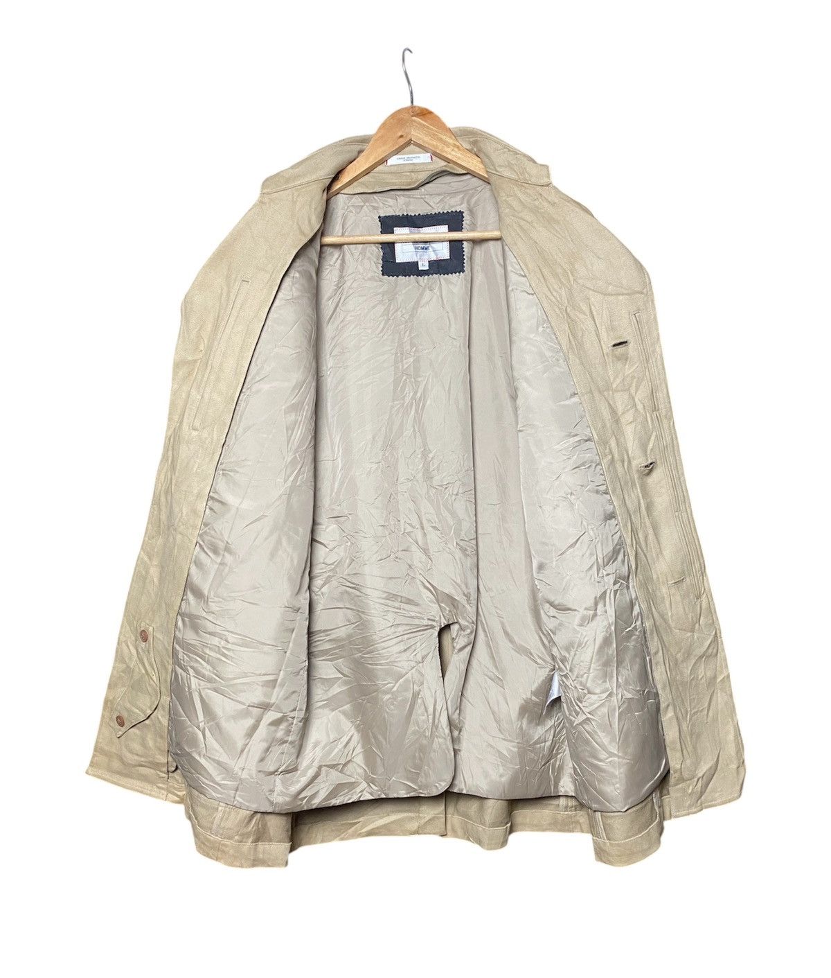 Kansai Yamamoto Vintage Kansai Yamamoto Homme Trench Coat Size US M / EU 48-50 / 2 - 2 Thumbnail