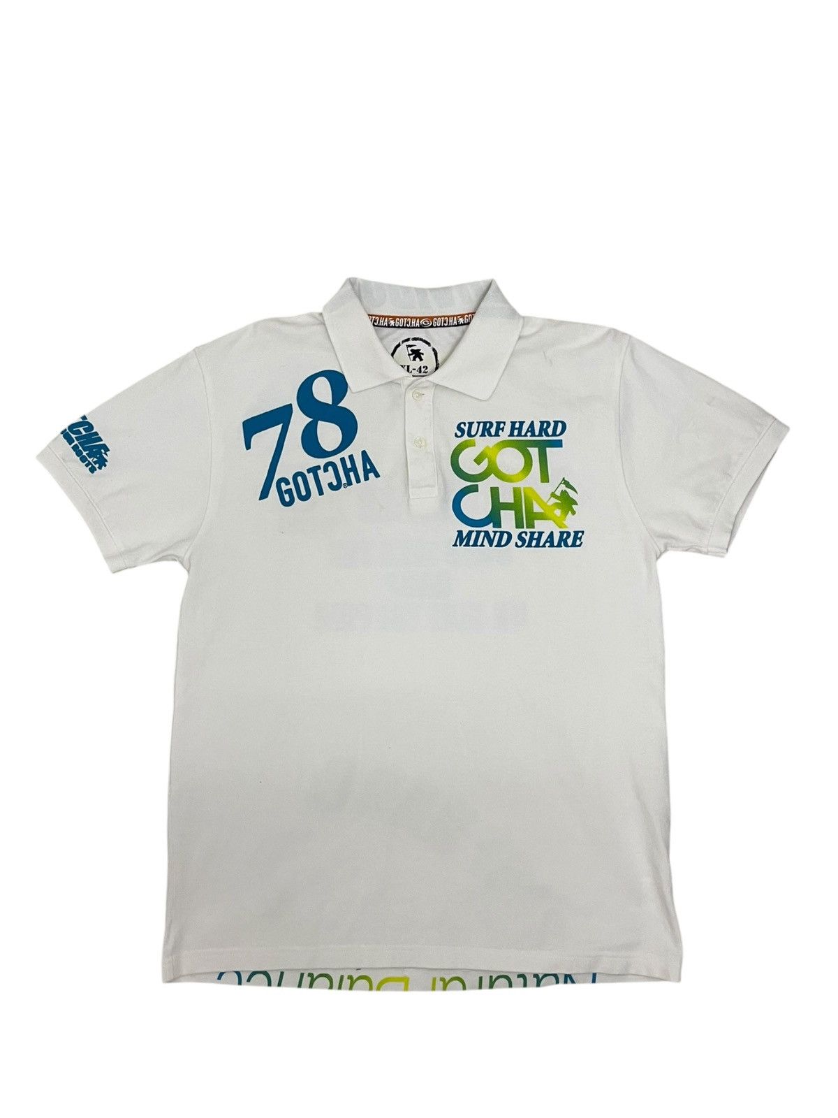 Gotcha Y2K Gotcha Surf OVP High Density Print Polo Tee Size US M / EU 48-50 / 2 - 2 Thumbnail