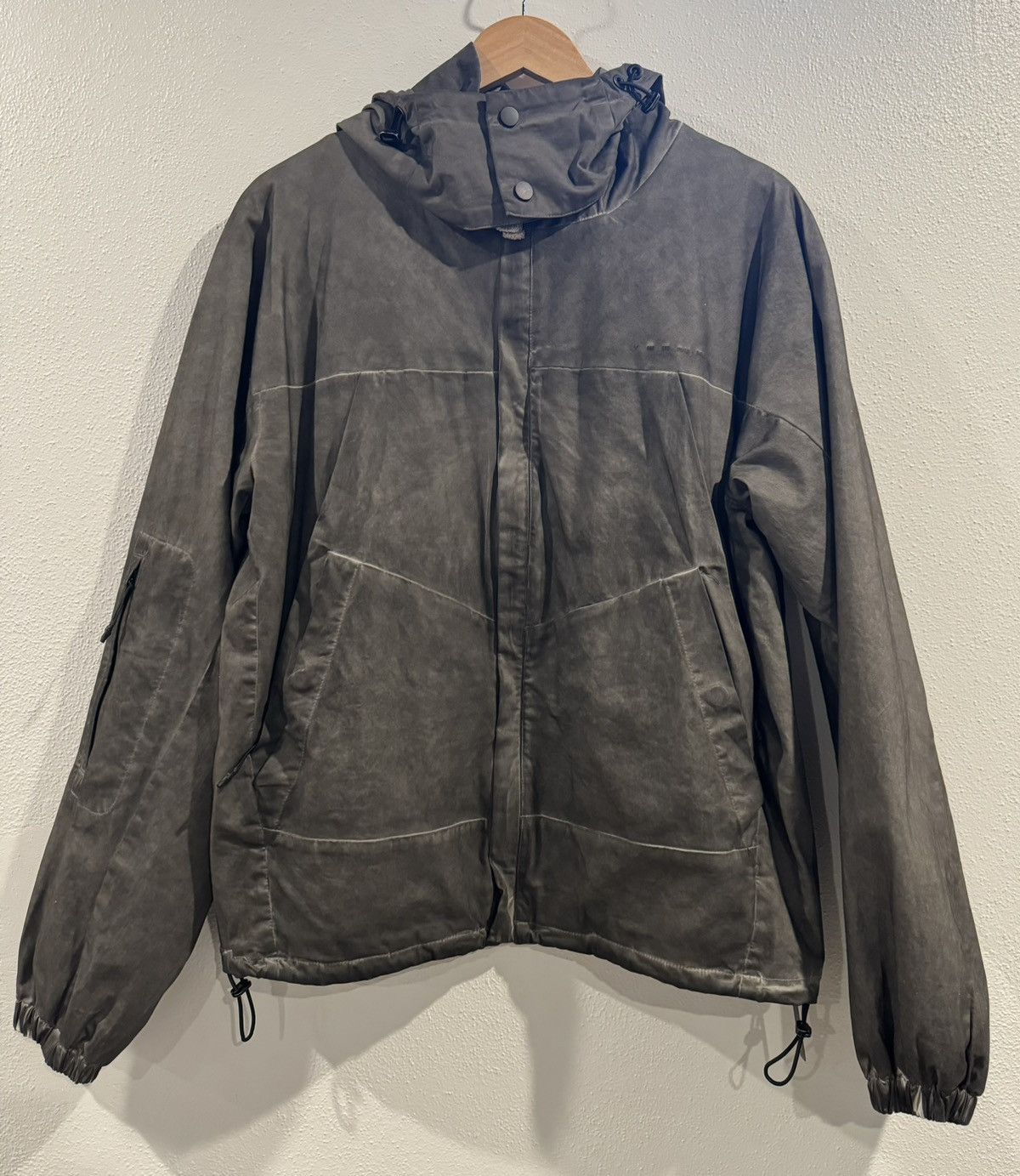 image of Who Is Jacov Object Dyed Shell Jacket in Light Stonewash, Men's (Size Medium)