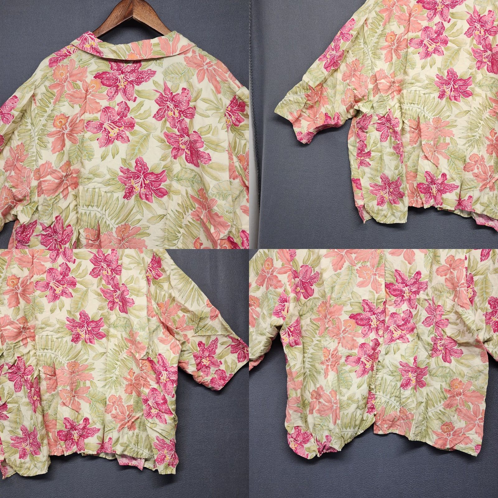 Avenue VINTAGE Avenue Top Womens 5X Pink Linen Blend Button Up Boxy 1/2 Sleeve Floral 30/32 Womens Mens/Girls? Size XXL / US 16-18 / IT 52-54 - 8 Thumbnail