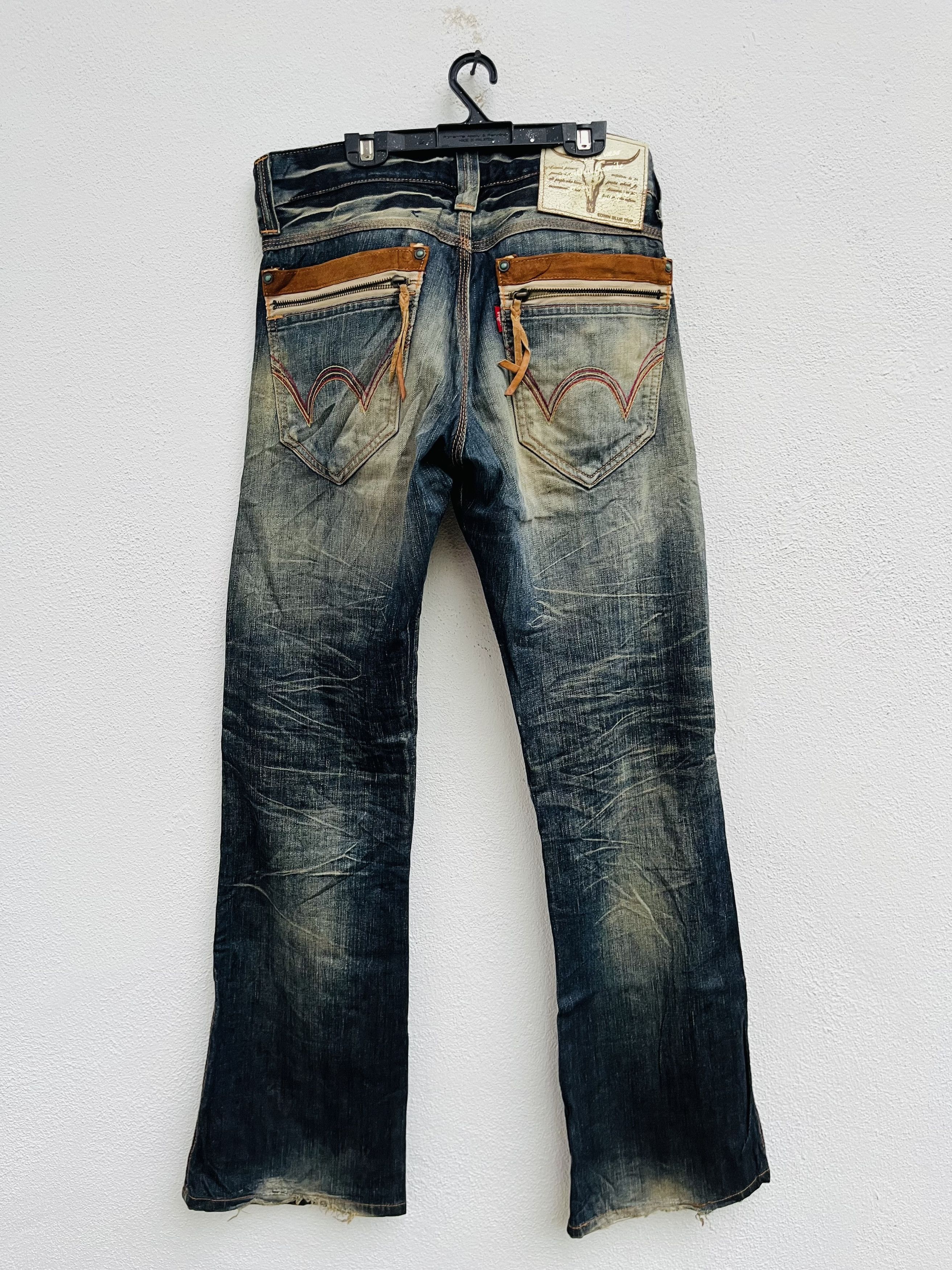 Japanese Brand × Wrangler Vintage Edwin Exclusive XV Japanese Distressed Fashion Style Size US 32 / EU 48 - 2 Thumbnail