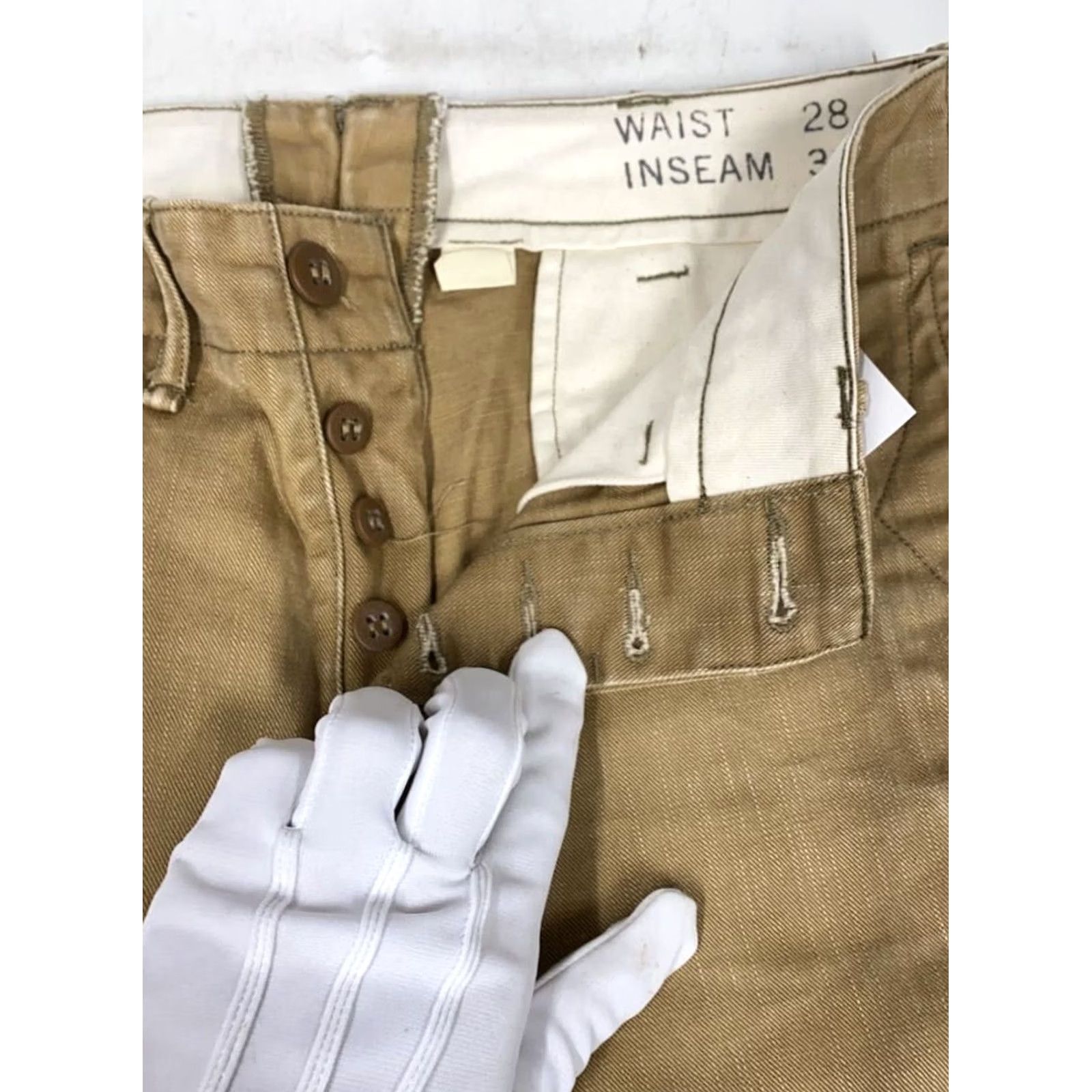 Ralph Lauren RRL Ralph Lauren Straight Pants Men Beige Cotton Size 28 Used Size US 28 / EU 44 - 3 Thumbnail