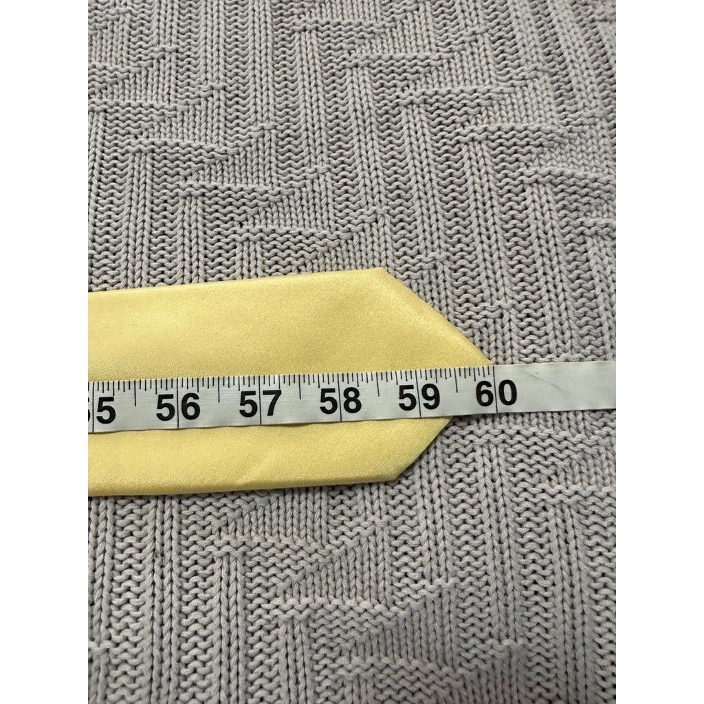 Michael Kors Michael Michael Kors canary yellow silk tie Size ONE SIZE - 4 Thumbnail