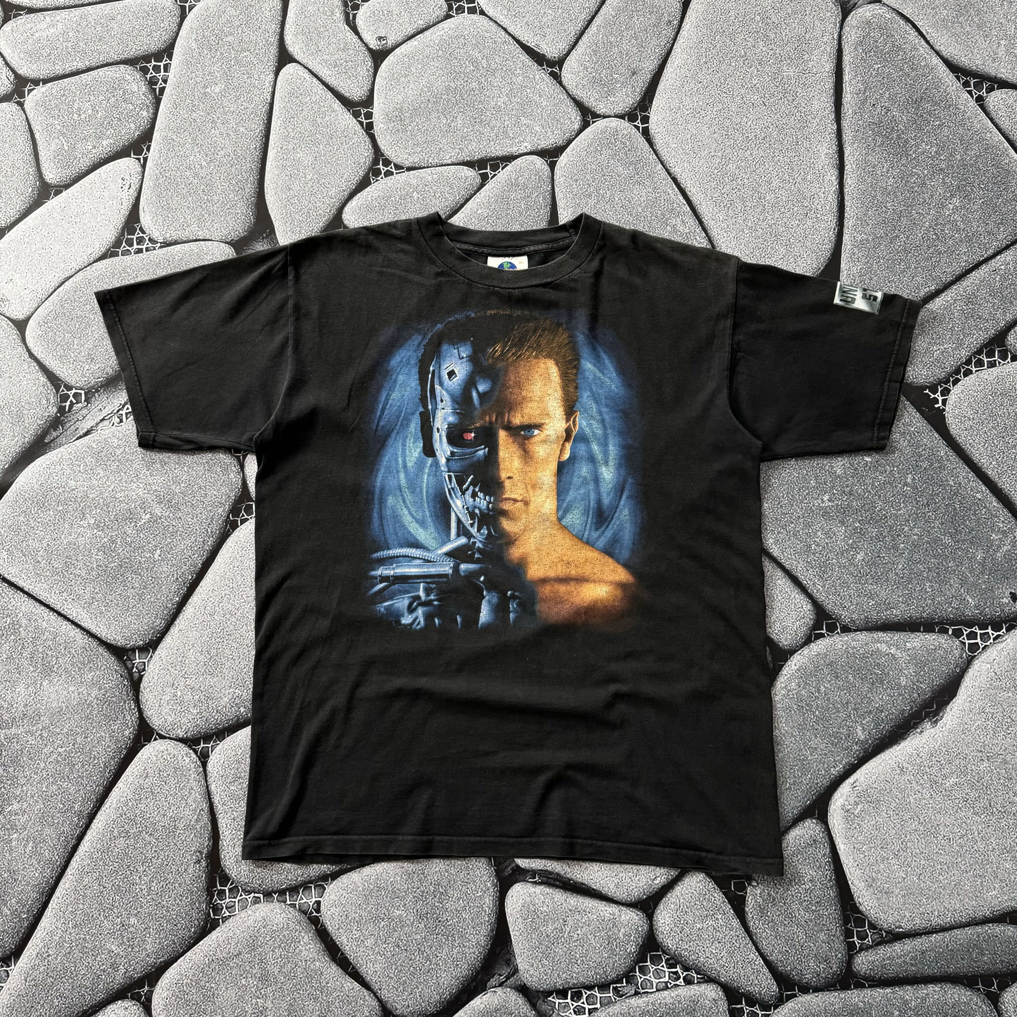 Universal Studios × Vintage TERMINATOR 2 VINTAGE 90S FADED PROMO MOVIE T SHIRT Size US XL / EU 56 / 4 - 1 Thumbnail