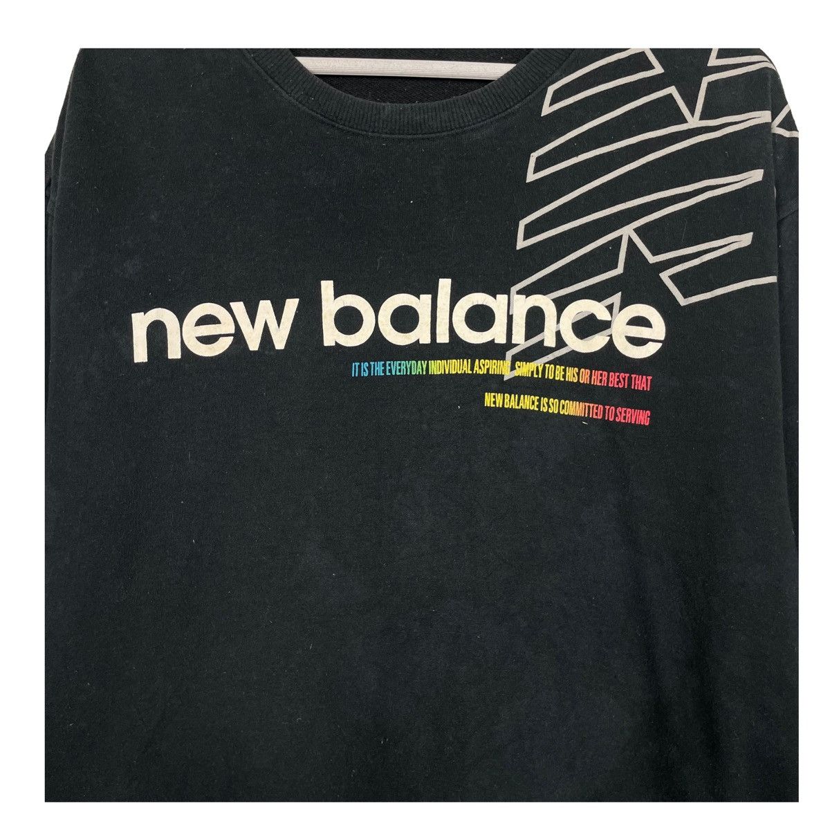 New Balance × Vintage 💥90s NEW BALANCE BIG LOGO CREWNECK SWEATSHIRT Size US L / EU 52-54 / 3 - 6 Thumbnail