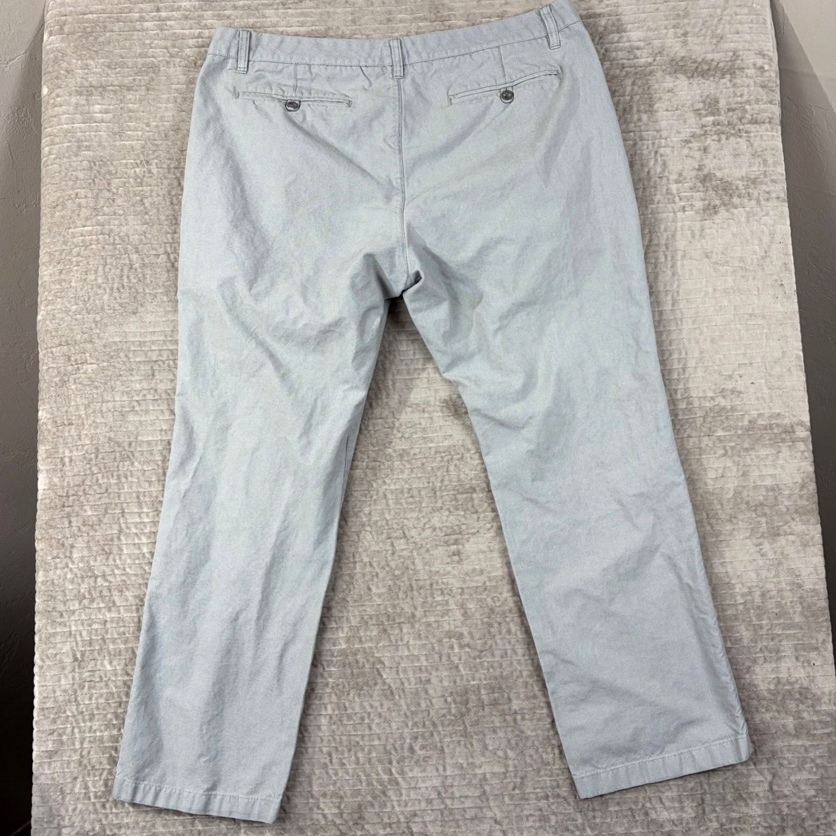 Bonobos Bonobos Chino Pants Light Grey 100% Cotton 38x30 Straight Leg Casual Trousers Mens Size US 38 / EU 54 - 2 Thumbnail