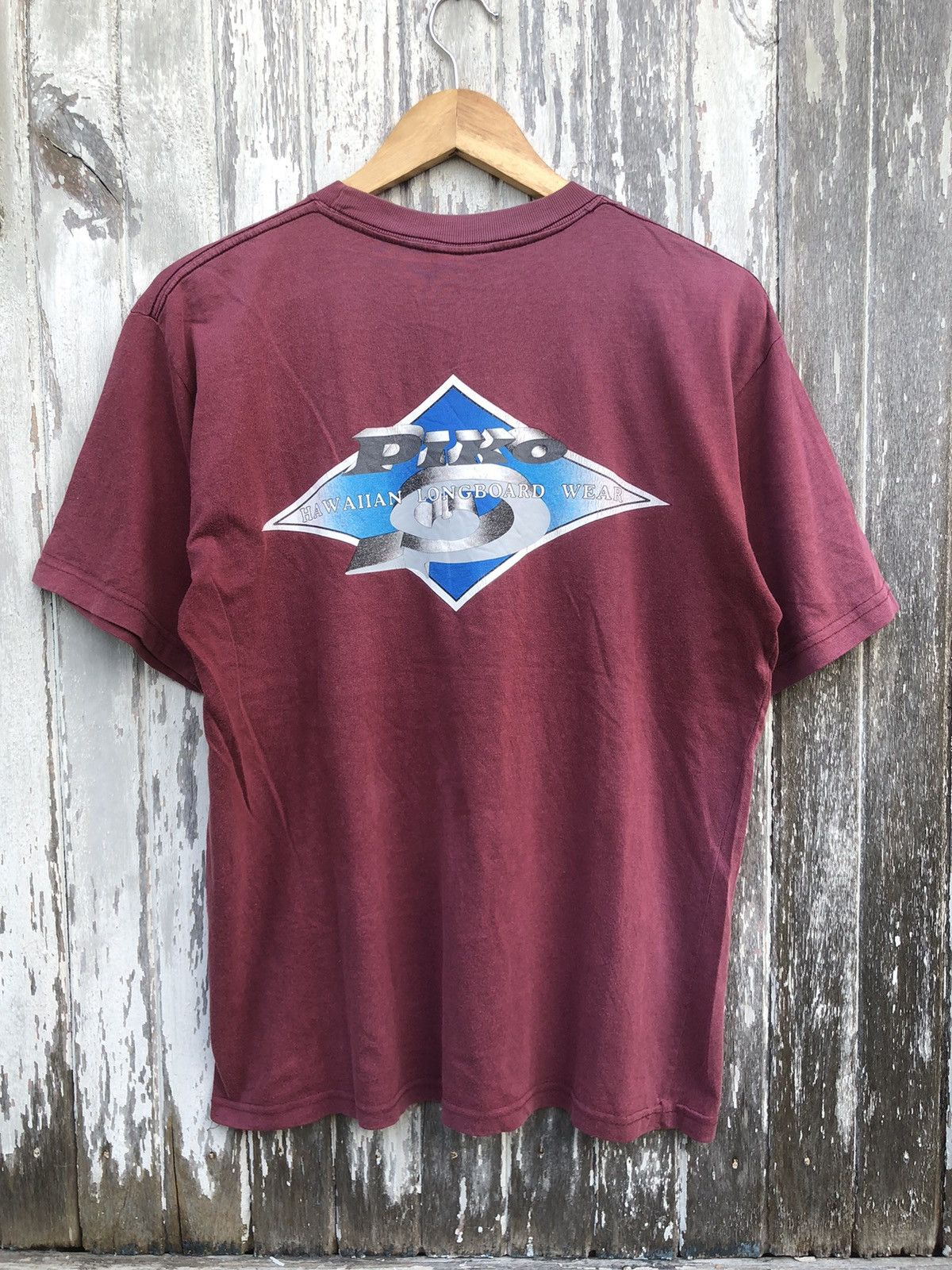 Quiksilver 🔥Vintage🔥Sunfaded Piko Surfwear Big Logo Tee Size US M / EU 48-50 / 2 - 1 Thumbnail