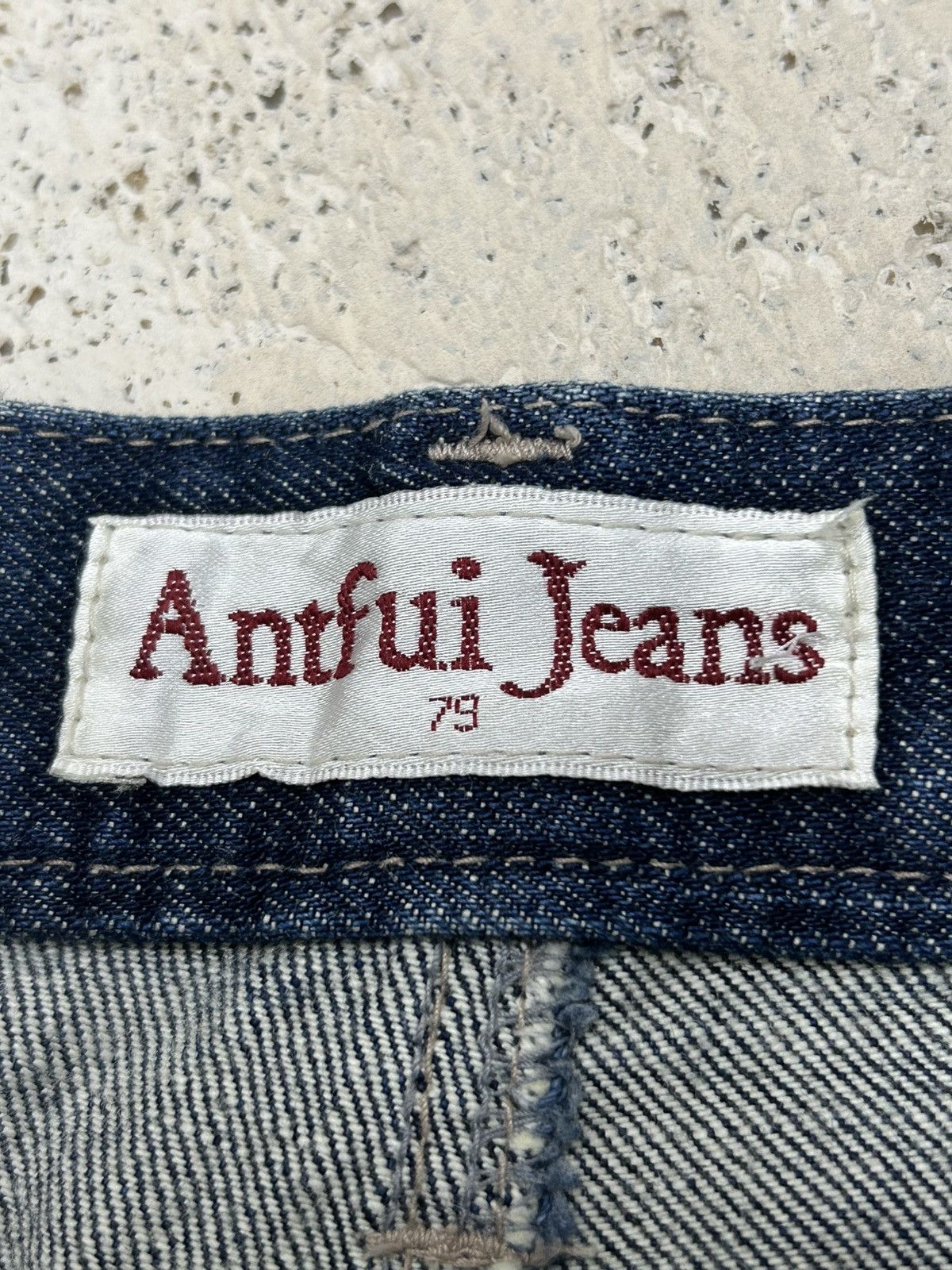 Le Grande Bleu (L.G.B.) Antfui Jeans Double Waist Clawn Marks Honeycombs Junya Size US 31 - 23 Thumbnail