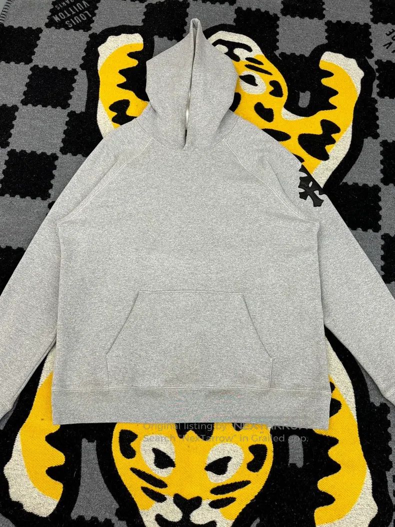 Chrome Hearts CHROME HEARTS Size XL Three-cross split leather scroll hood Size US XL / EU 56 / 4 - 1 Thumbnail